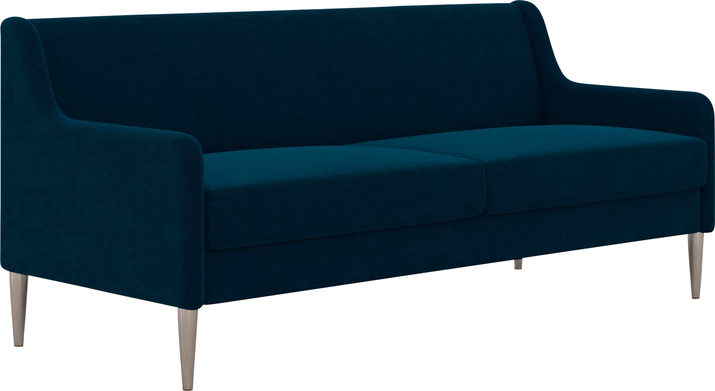 CosmoLiving by Cosmopolitan 3-Sitzer »Virginia«, (1 St.), Webstoff, Sitz und Rücken gepolstert, Beine aus Stahl, Sitzhöhe 42,5cm