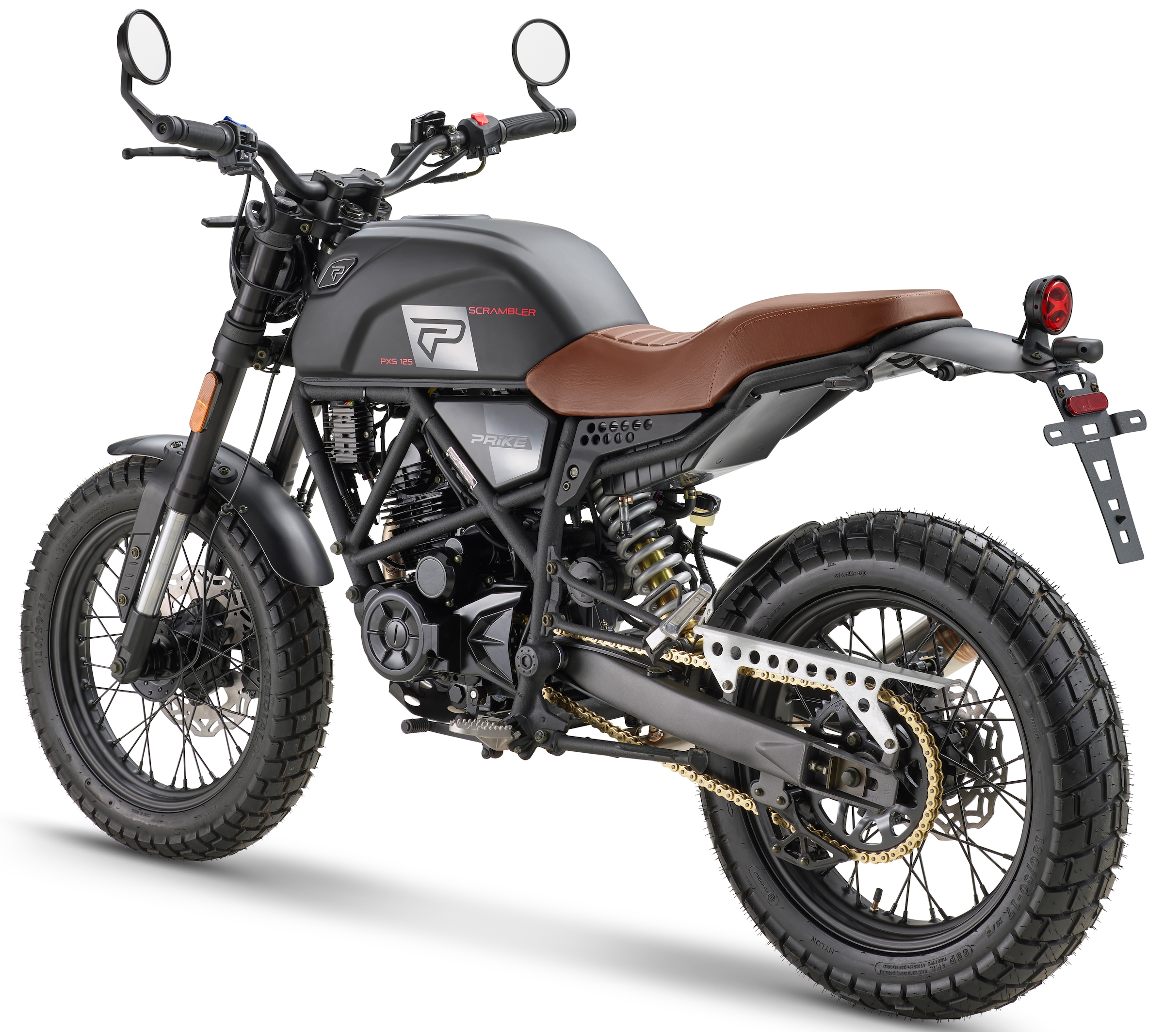 PRIKE Motorrad »PXS 125 Scrambler, E5+« 124 cm³ 85 km/h Euro 5+ 9,9 7,3 kW, 9,9 PS, CBS, 125er Scrambler-Design, digitales Cockpit