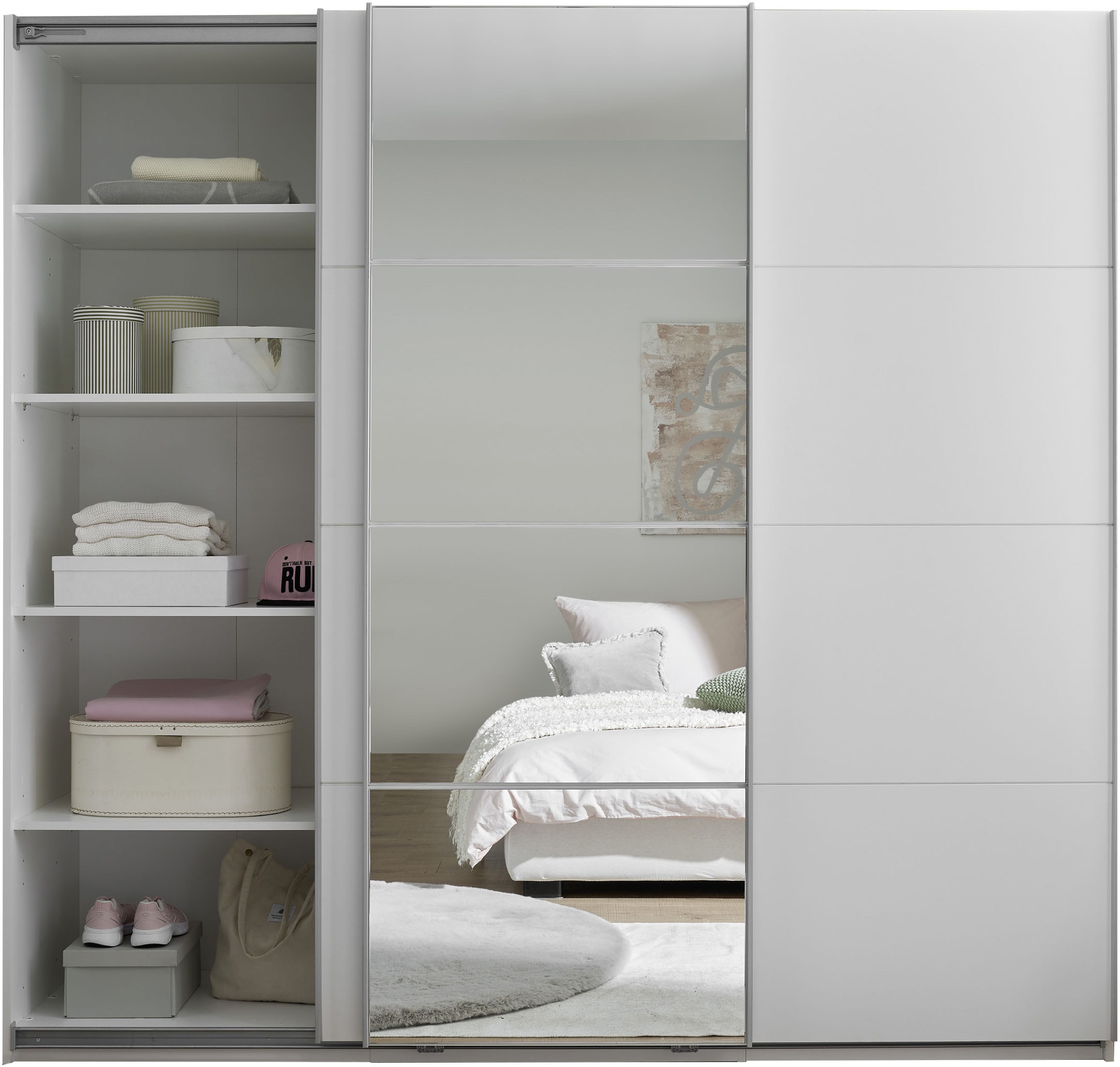 Schlafkontor Schwebetürenschrank »Carano Kleiderschrank, Schiebetürenschrank mit Spiegeltür«