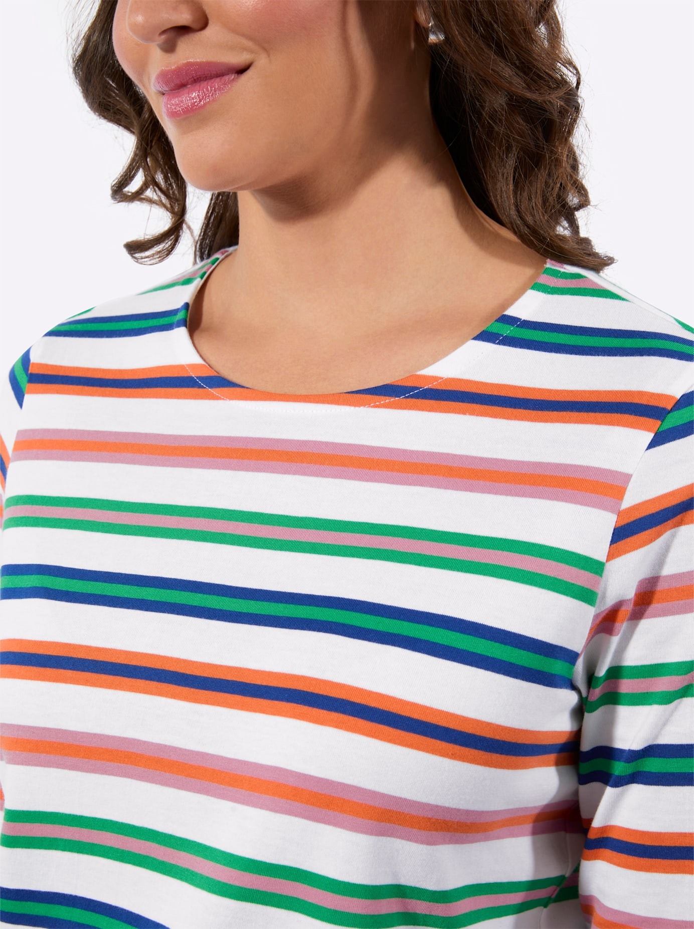 Casual Looks 3/4-Arm-Shirt »Rundhals-Shirt« 1 tlg.