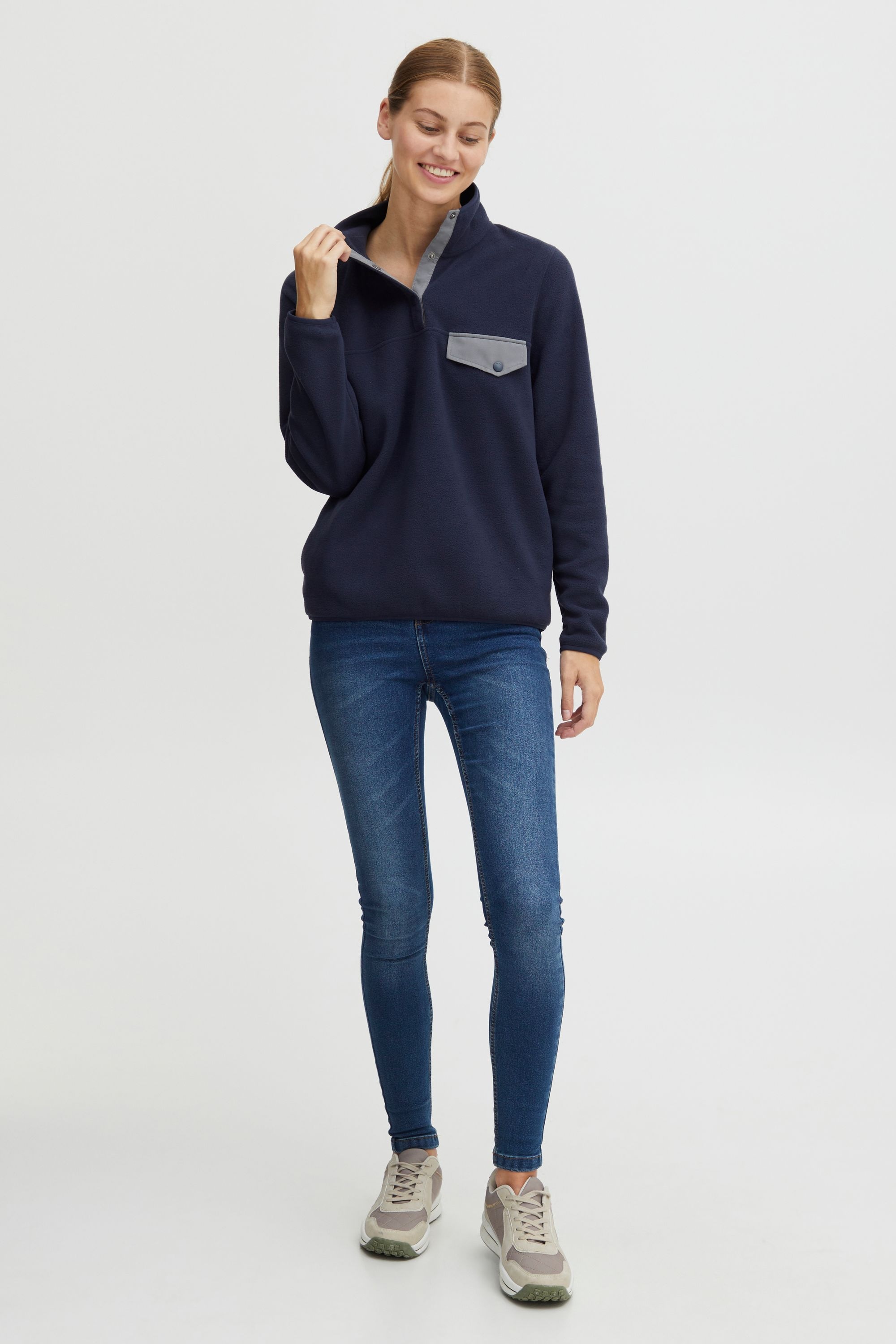 OXMO Fleecejacke »Fleecejacke OXNyfine«, ohne Kapuze