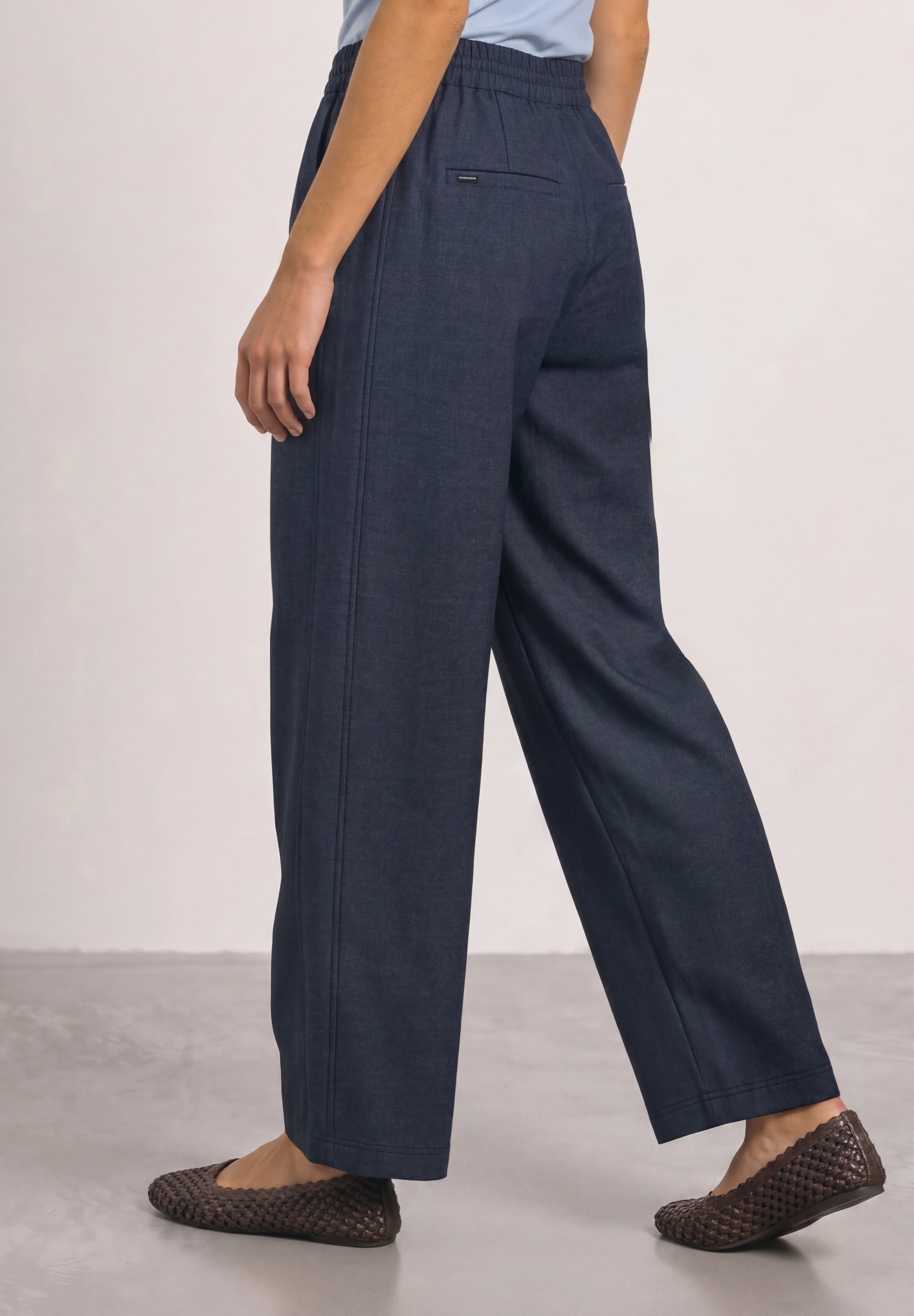 STREET ONE Stoffhose  mit Schnallen
