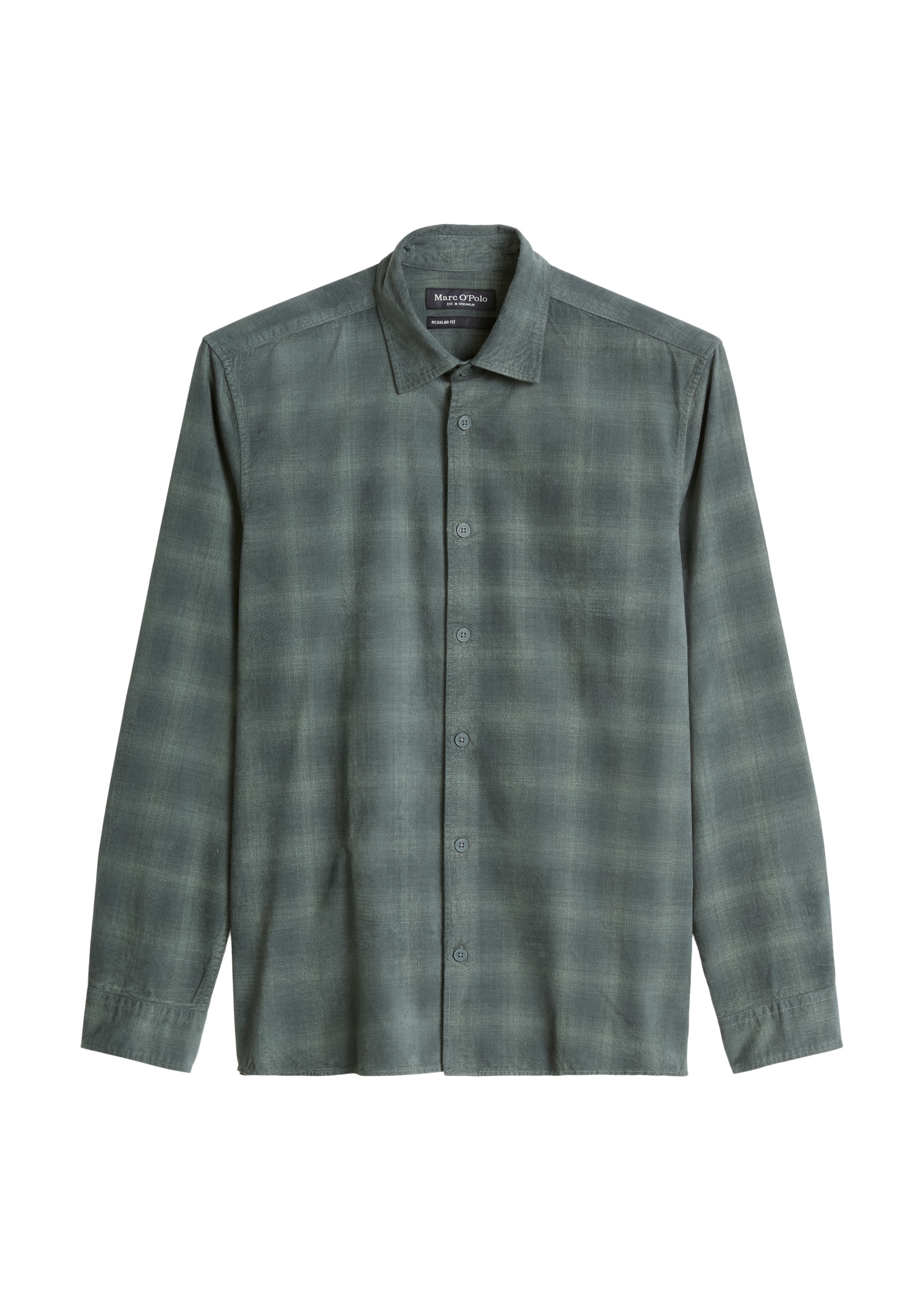 Marc OPolo Langarmhemd "aus samtigen Bio-Baumwoll-Twill"