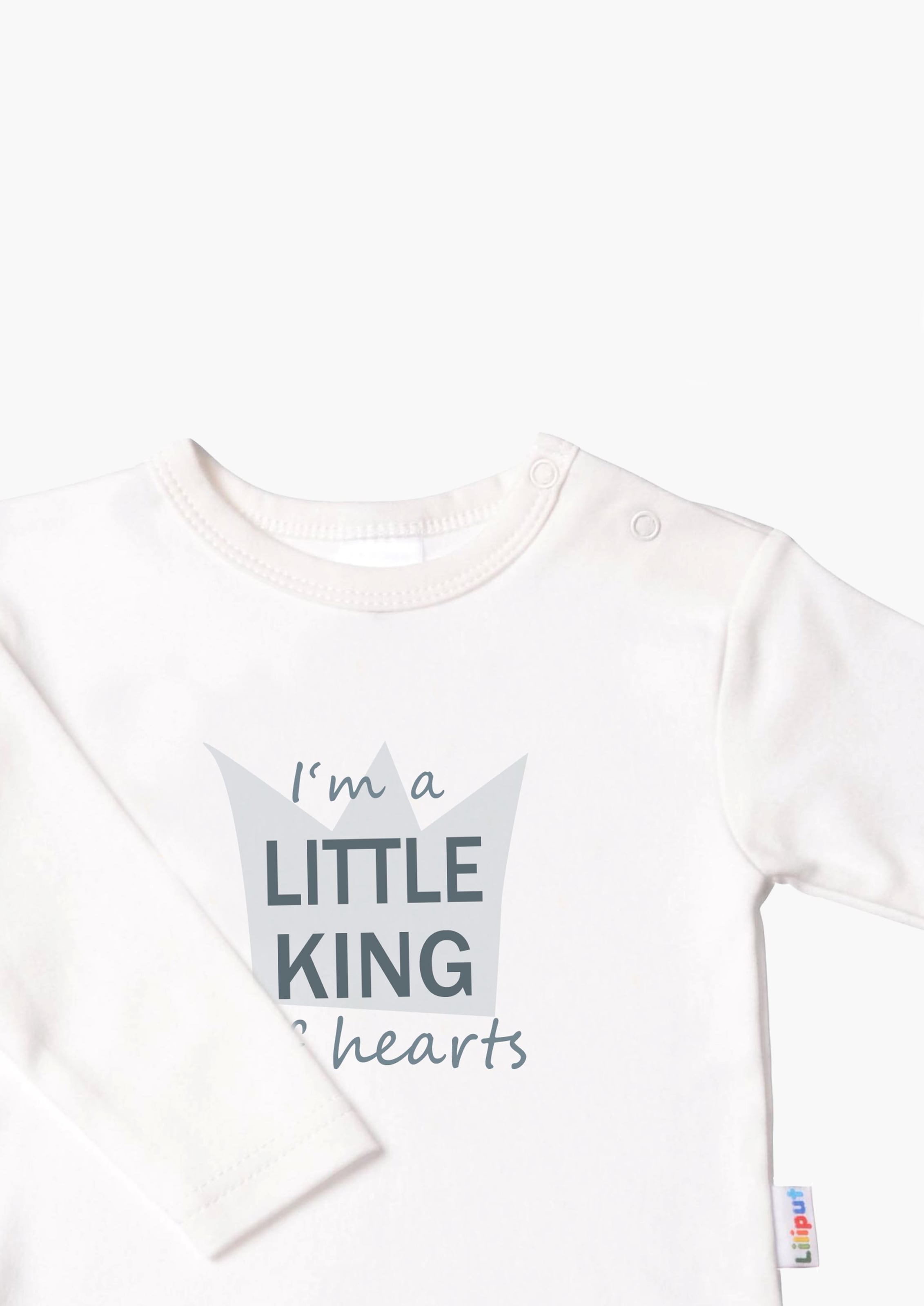 Liliput Langarmshirt der online | bestellen mit auf Schulter »Little King«, Druckknöpfen BAUR