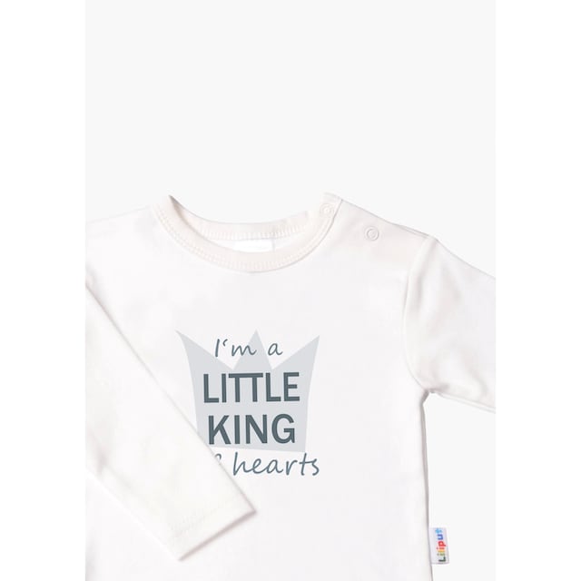 bestellen | King«, der Liliput mit »Little auf Druckknöpfen Schulter Langarmshirt online BAUR