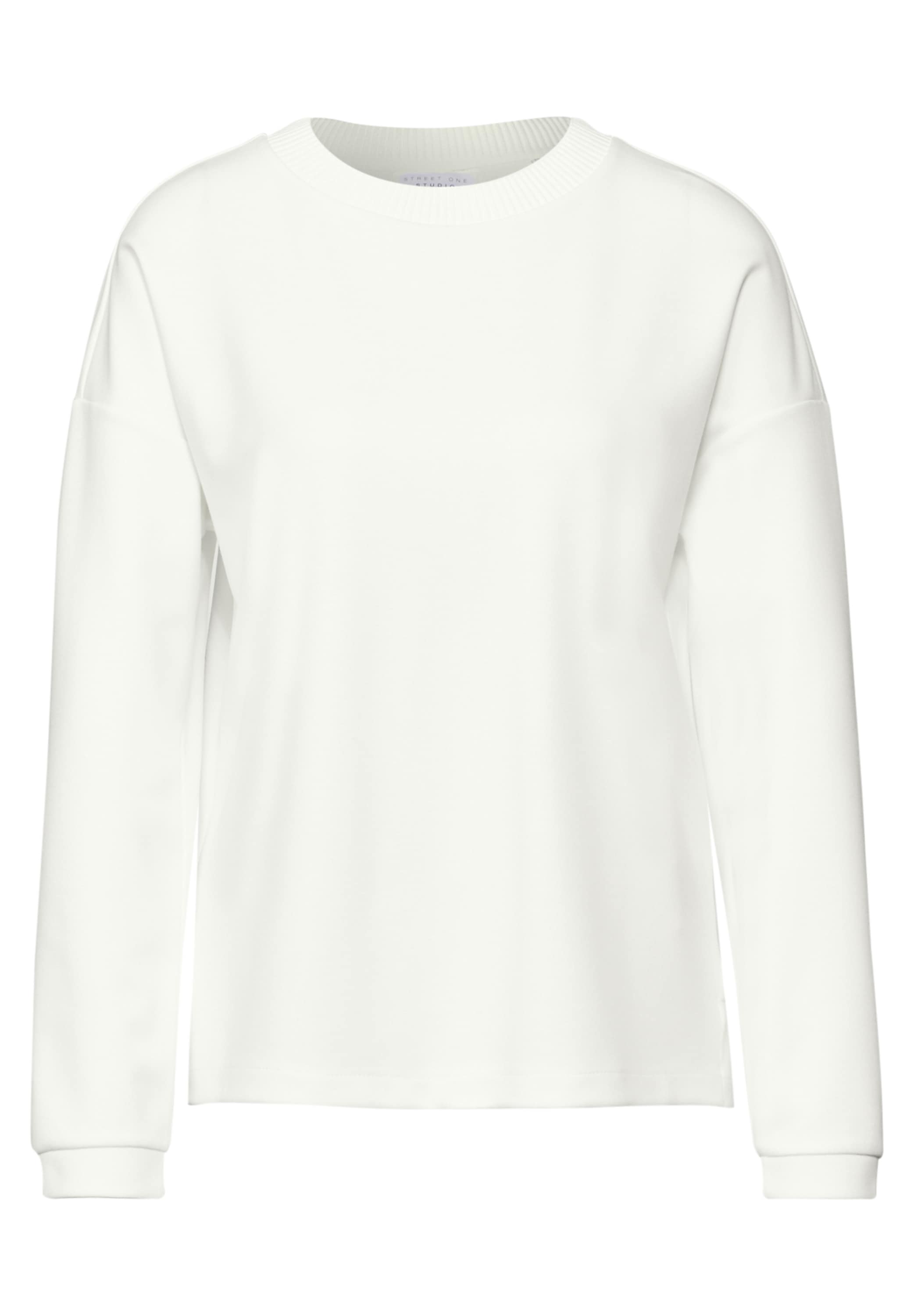 STREET ONE STUDIO Langarmshirt, aus elastischem Materialmix