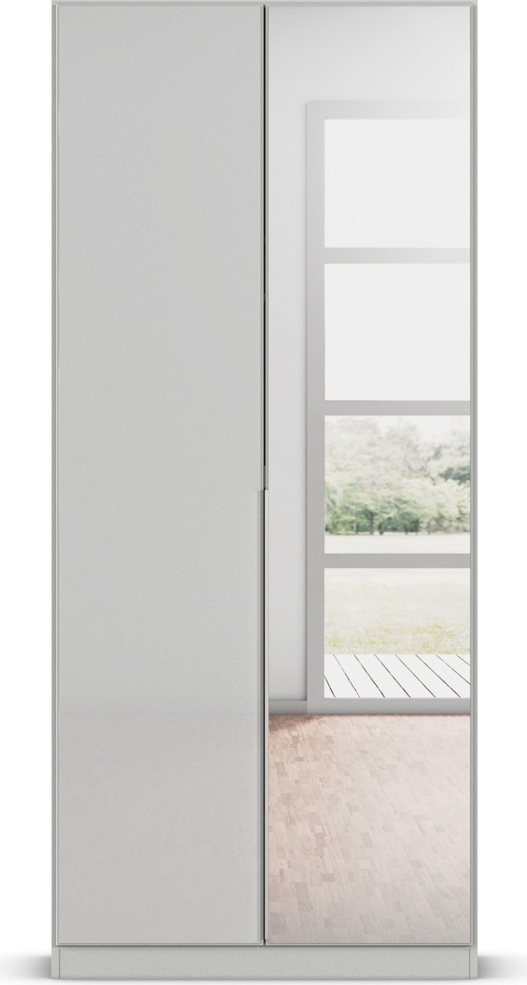 rauch Drehtürenschrank »Kleiderschrank Kleiderschränke Schrank Garderobe AGORDO mit Glasfront«, (in zwei Griff-Farben), durchdachte Innenausstattung, in 6 Breiten und 2 Höhen MADE IN GERMANY