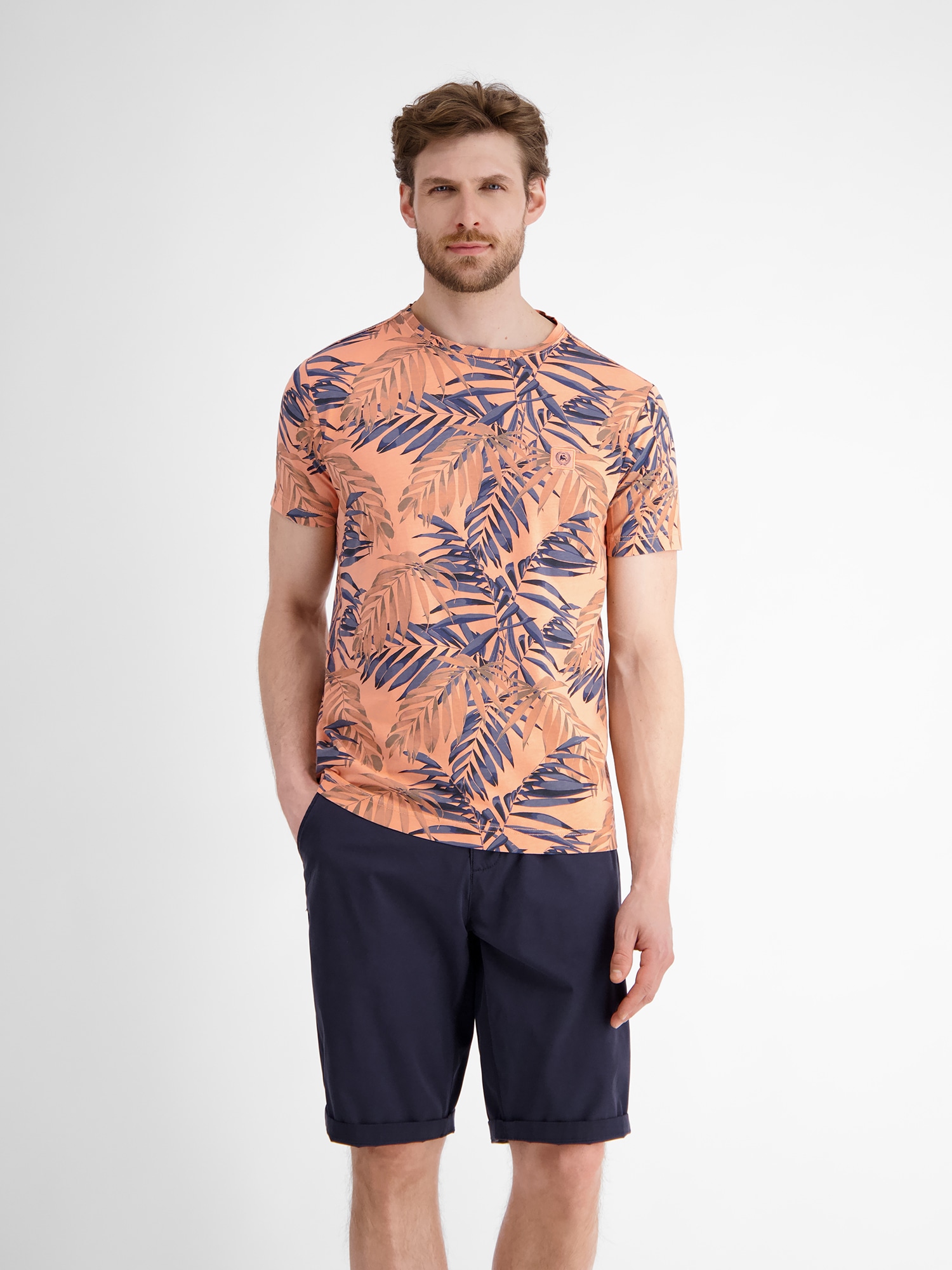 LERROS T-Shirt "LERROS Herren T-Shirt, sommerlich floral bedruckt" günstig online kaufen