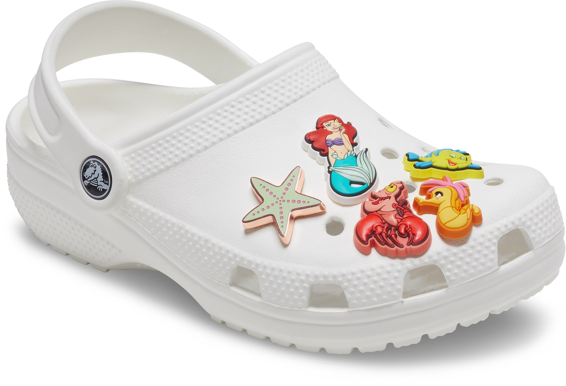 Crocs Schuhanstecker »Jibbitz™ Princess Arielle Disney«, (Set, 5 tlg., Kein Spielzeug. Nicht für Kinder unter 3 Jahren geeignet), Schuhanstecker für kleine Meerjungfrauen