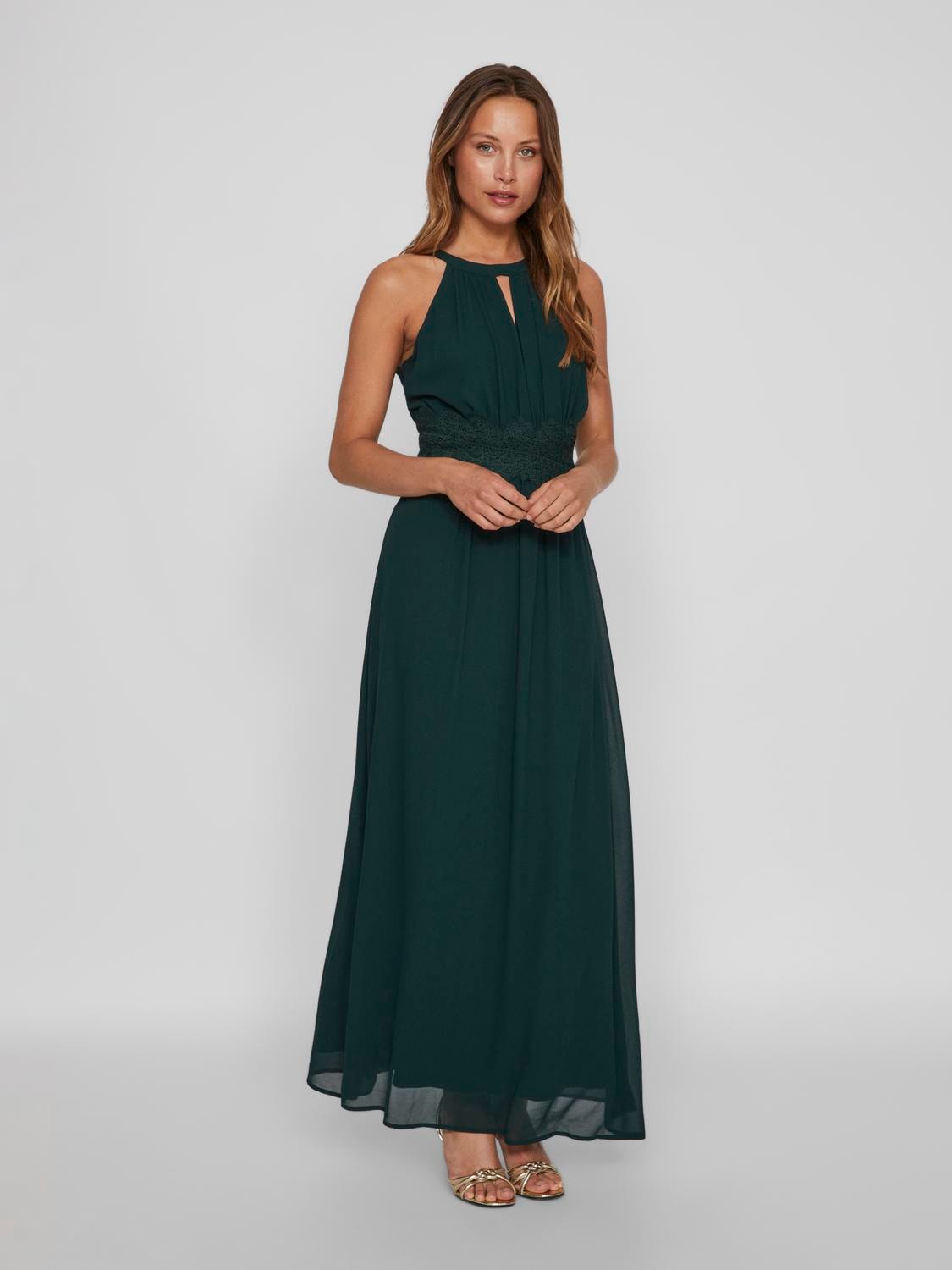 Vila Maxikleid "VIMILINA HALTERNECK MAXI DRESS - NOOS", Sommerkleid günstig online kaufen
