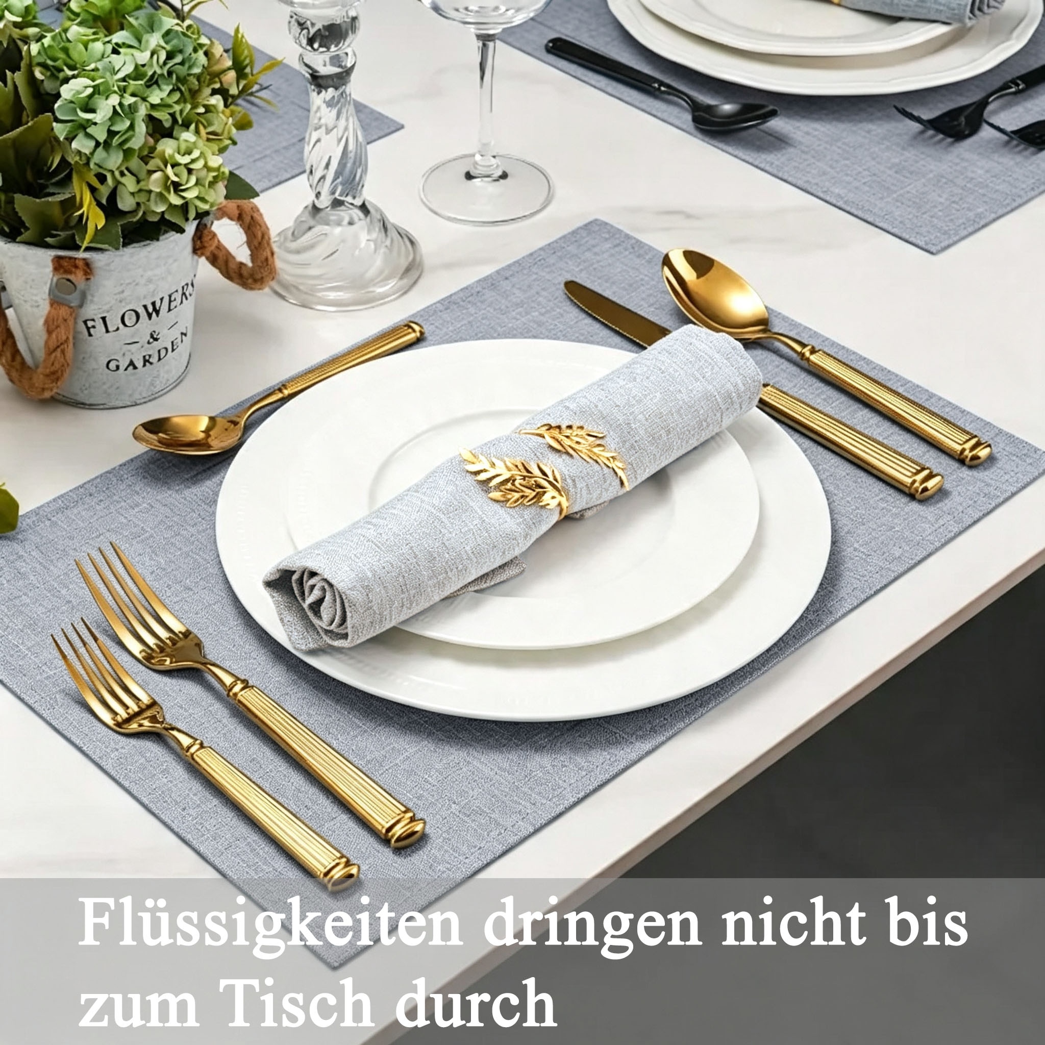 OTTO home Platzset »Ozzie, Leinenoptik, 2 Stück, weiche und flexible Materialqualität,« Uni, strukturiert, Pflegeleicht, Praktisch,Dekoration, 30x45cm,