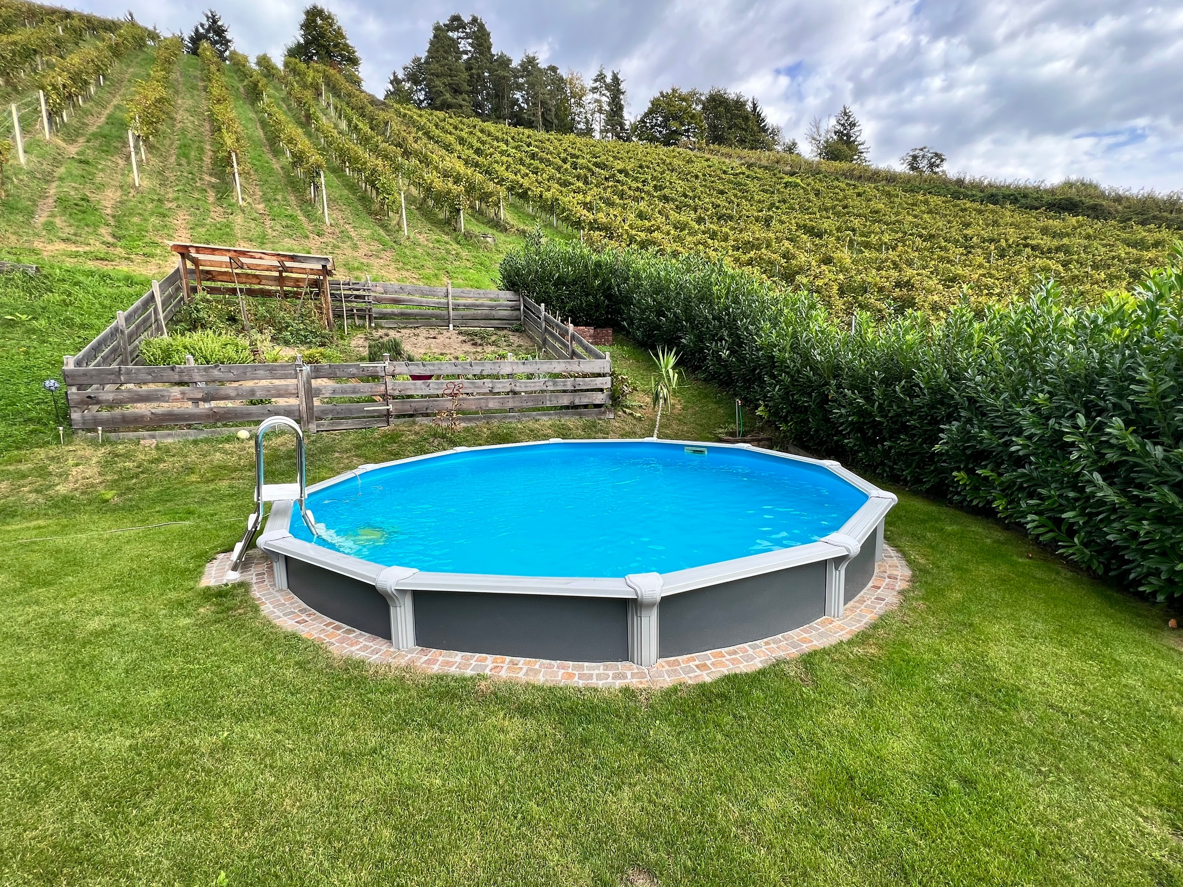 KWAD Rundpool "Green line Evolution" 4,6x1,32 Design Folie in blau, sand od günstig online kaufen