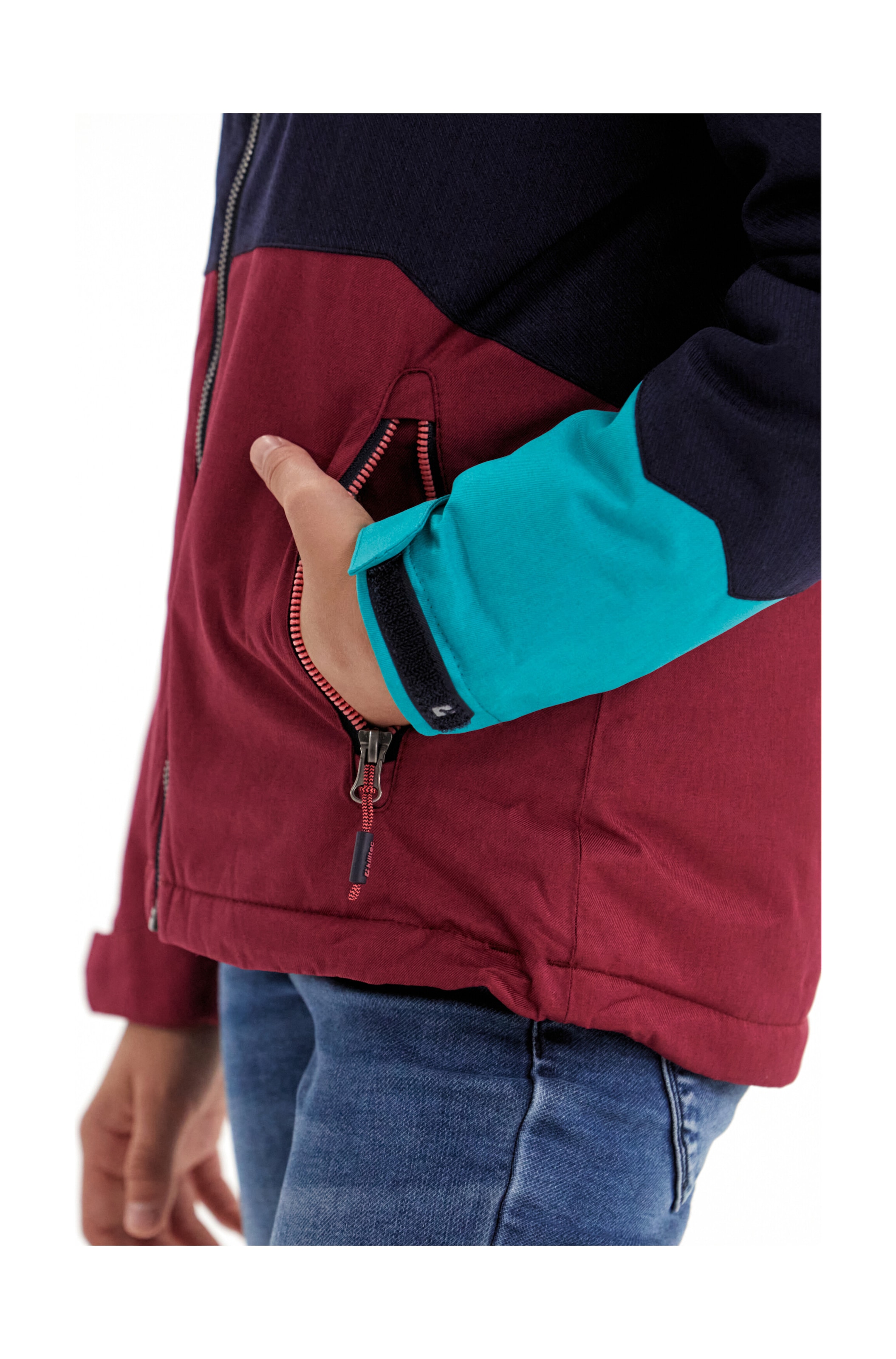 Killtec Outdoorjacke »Lynge GRLS JCKT B« Wasserdichte Winterjacke mit Kapuze, Fleece, verstellbaren Ärmeln