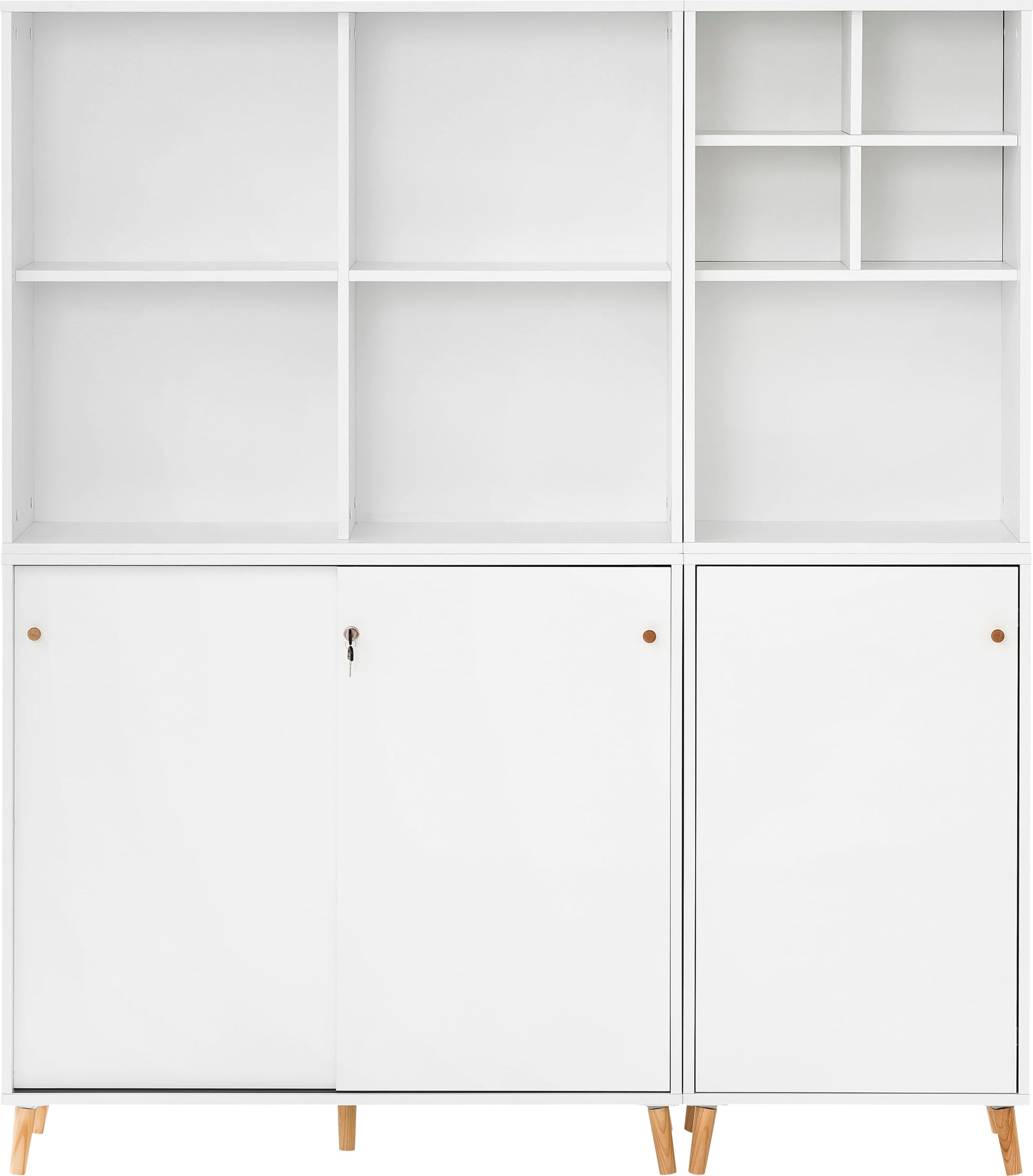 Schildmeyer Büromöbel-Set "Serie 500, Büromöbel-Set-5-tlg., Made in Germany" Solide Verarbeitung - Dieses Produkt ist in Deutschland gefertigt