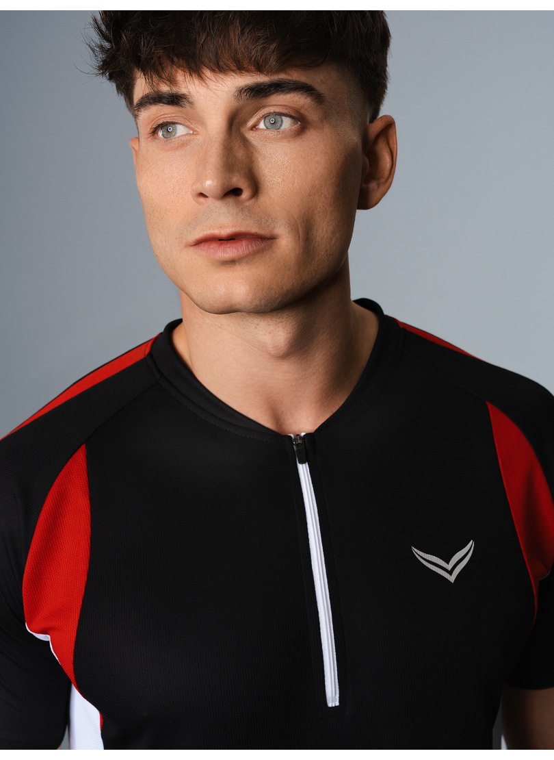 Thumbnail - Trigema T-Shirt "TRIGEMA Fahrradtrikot aus atmungsaktivem COOLMAX-Material" 1 Stk. tlg.