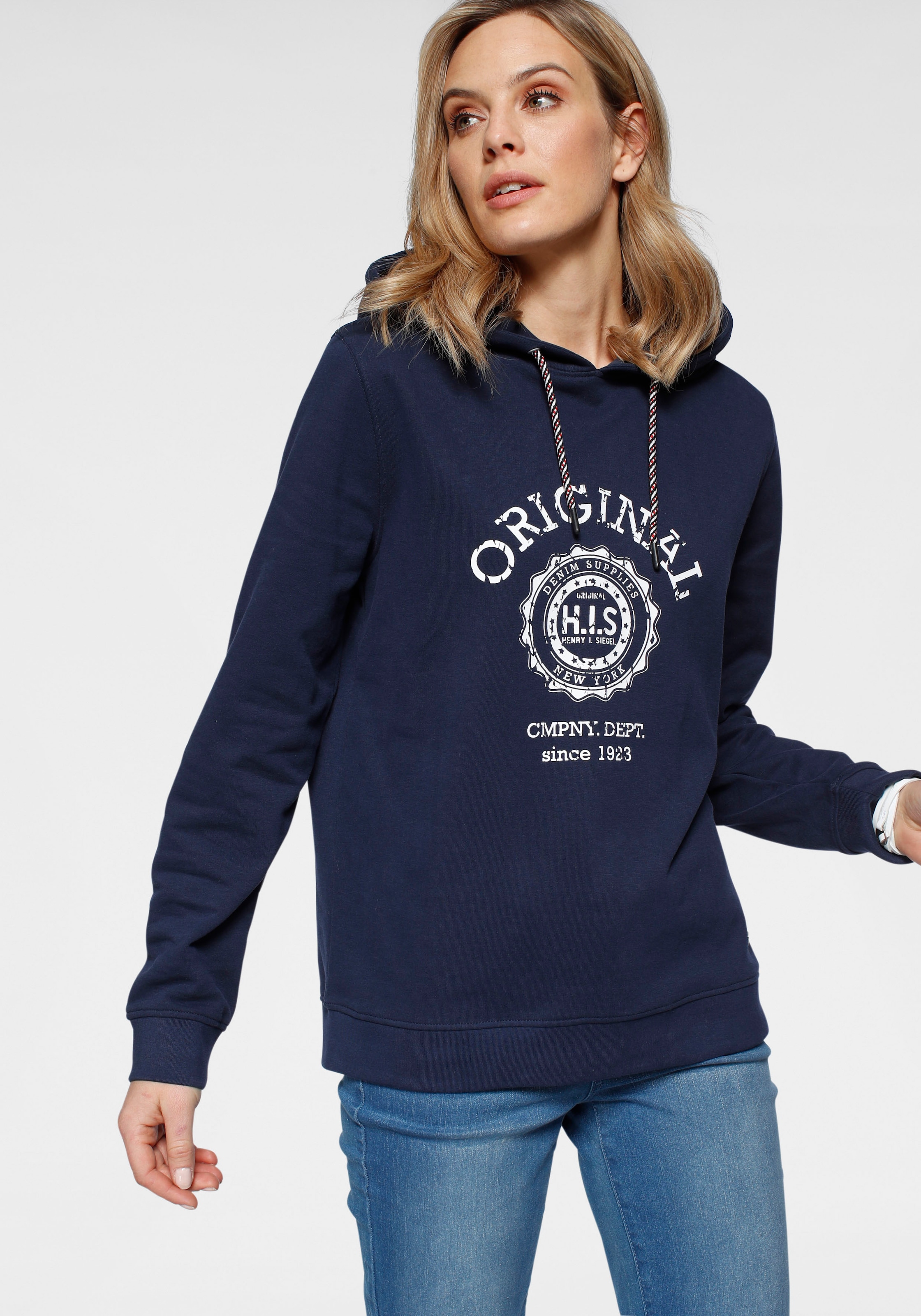 Kapuzensweatshirt, mit Retro-print von H.I.S