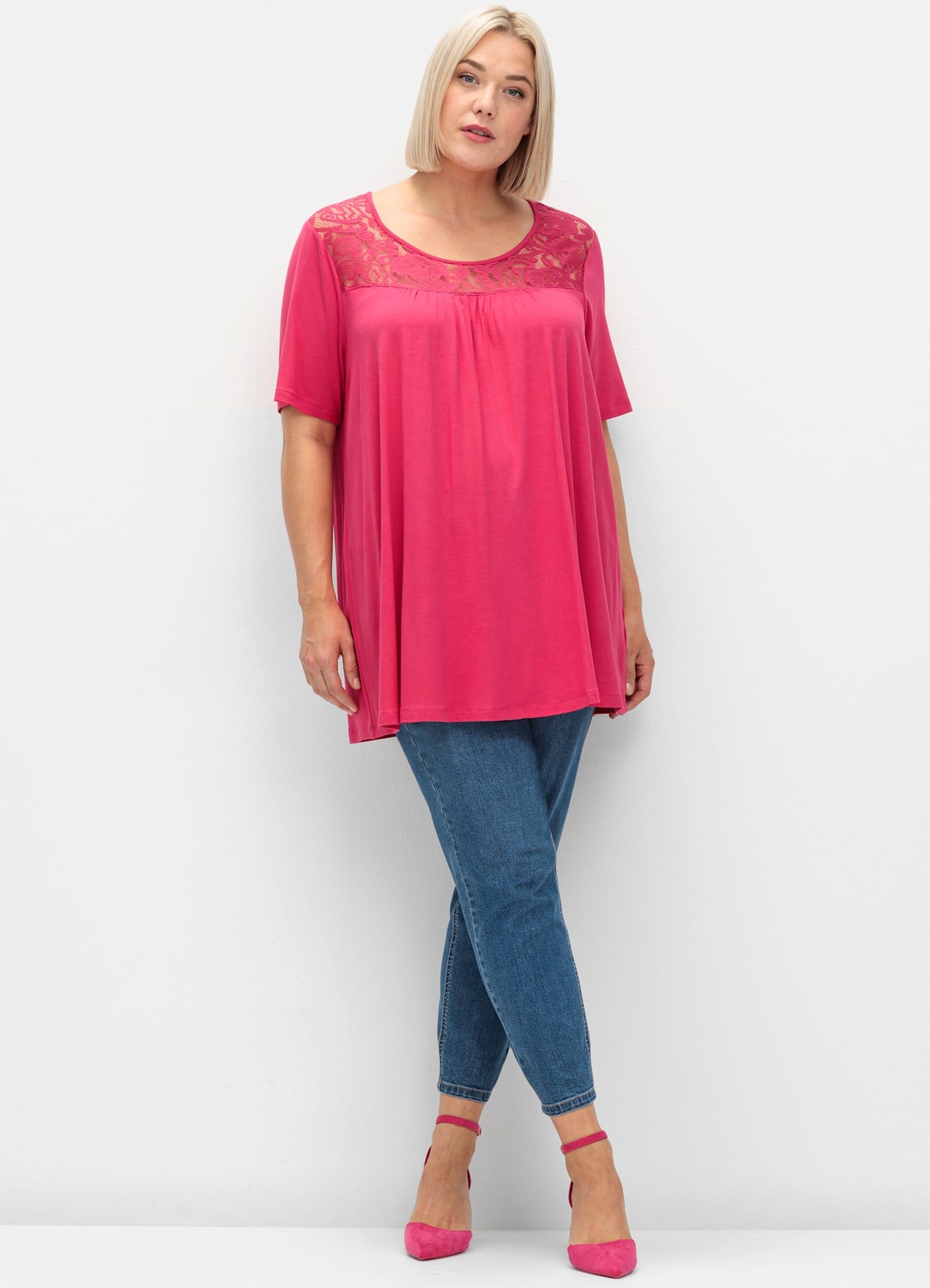 Sheego Longshirt "T-Shirt", (1 tlg.) günstig online kaufen