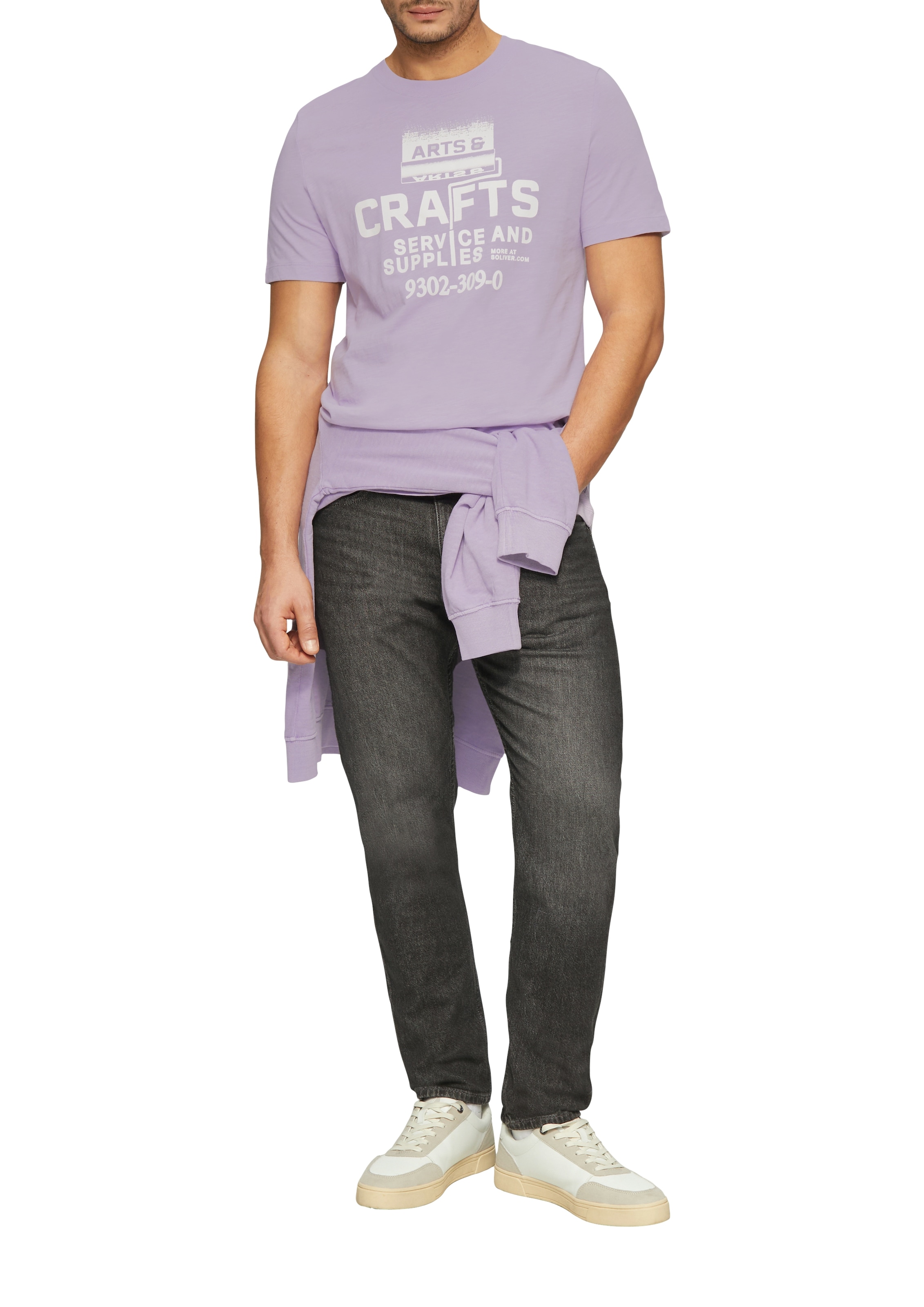 s.Oliver Rundhalsshirt mit Frontprint