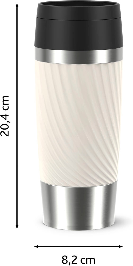 Emsa Thermobecher »Travel Mug Classic Twist« 0,36 Liter, Comfort-Schraubverschluss, Quick-Press, auslaufsicher