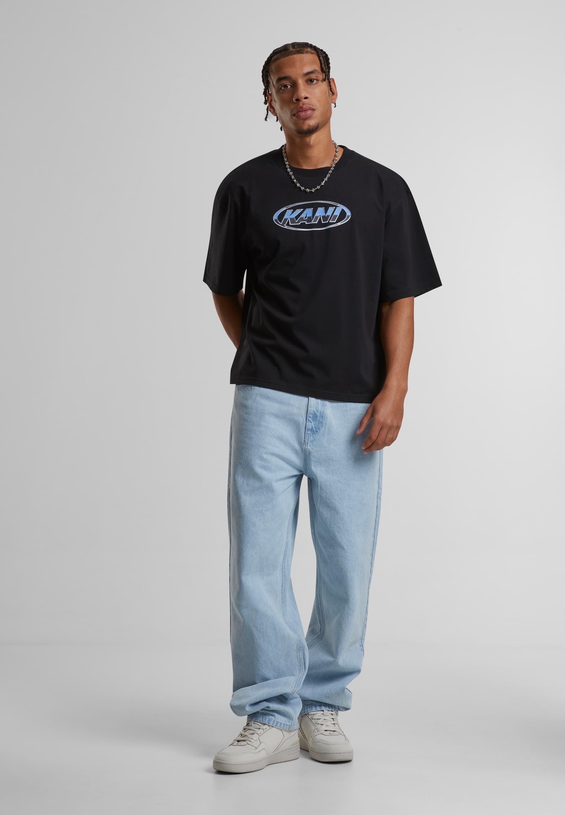Karl Kani T-Shirt »Karl Kani Woven Signature Chrome LOGo Crop Tee«, (1 tlg.)