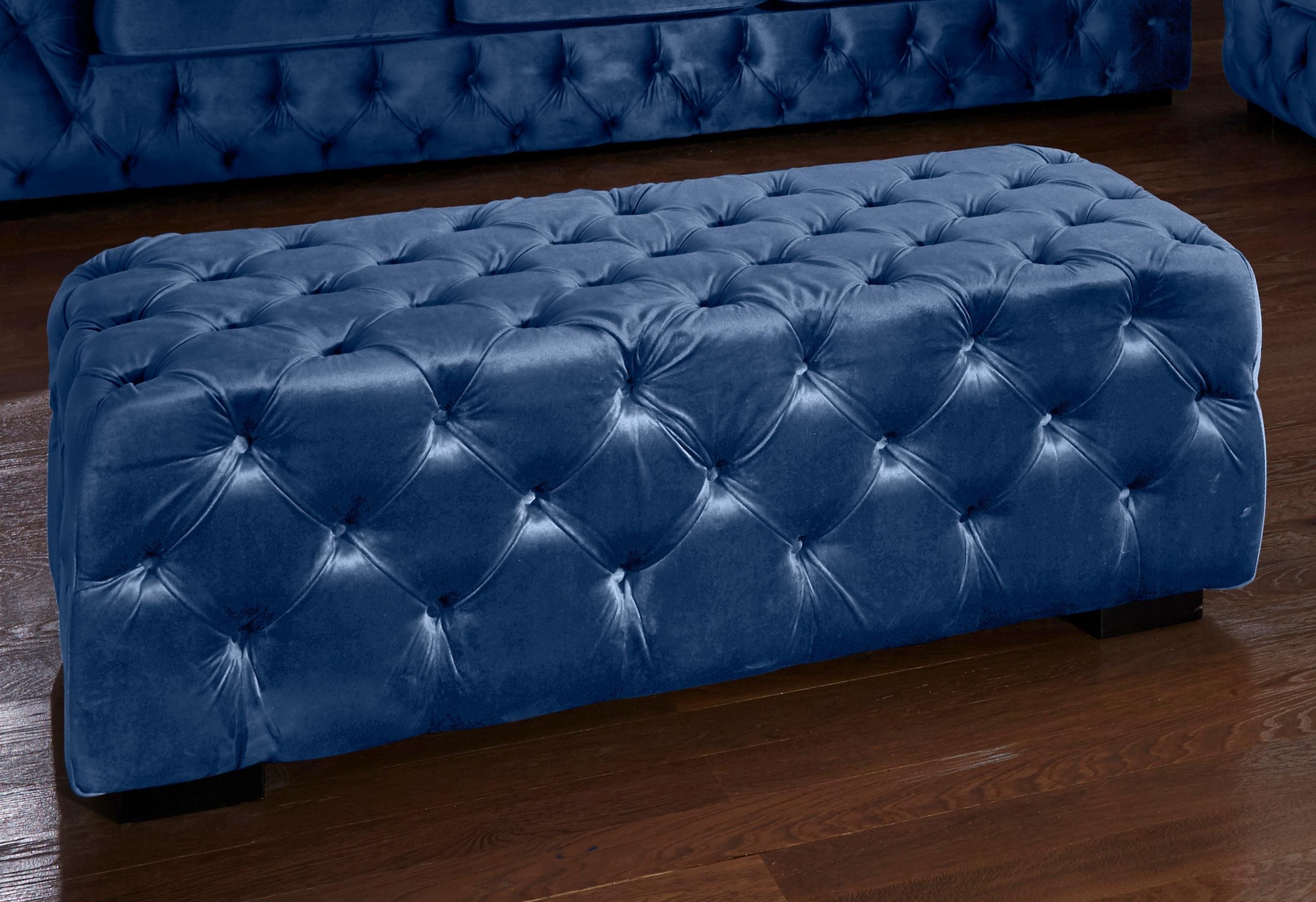 Home affaire Polsterhocker "Kalina", mit klassischer Chesterfield-Knopfheft günstig online kaufen