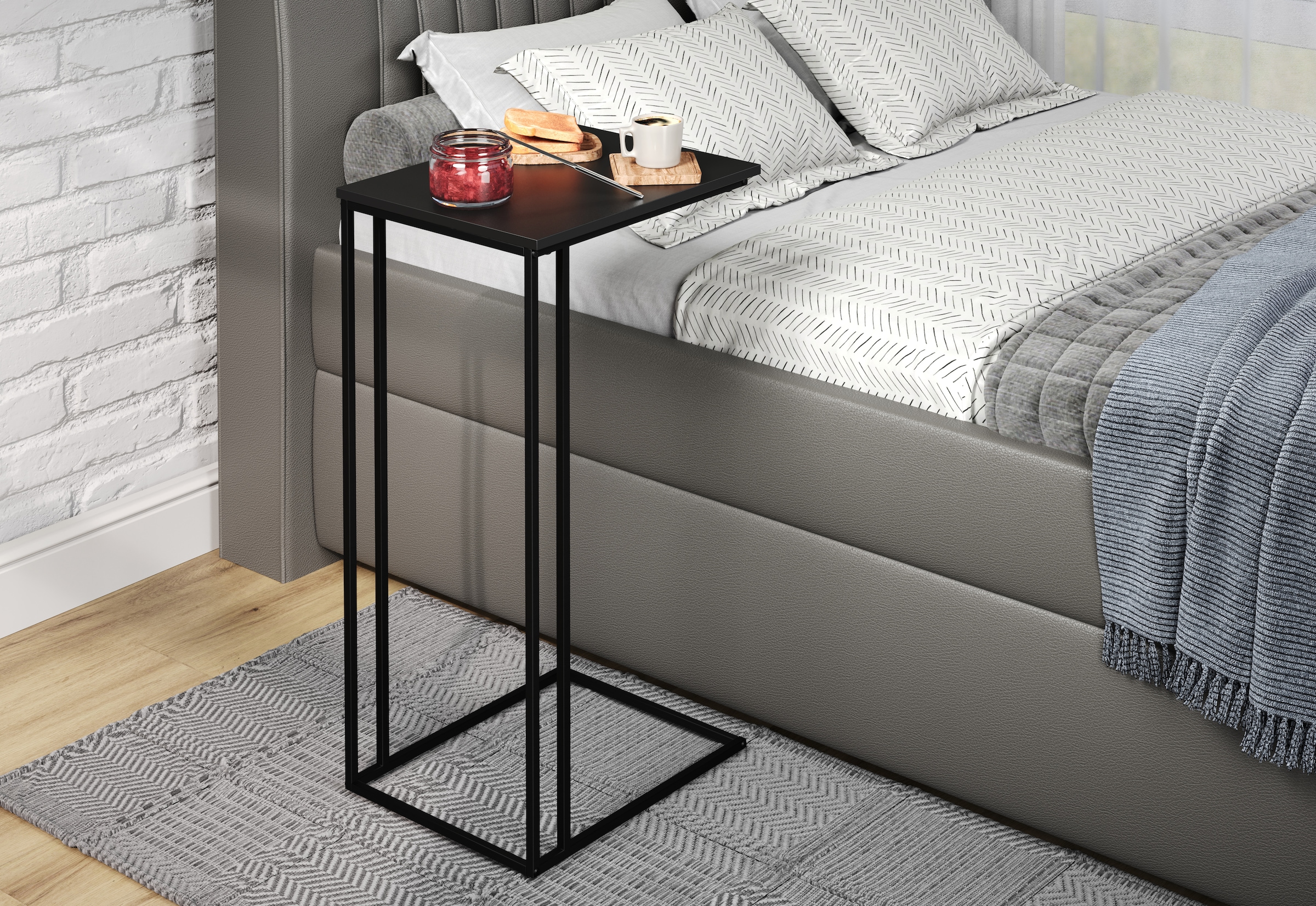 INOSIGN Beistelltisch »Sterling«, (1 St.), Nachttisch für ein Boxspringbett - Couchtisch (B/T/H): 50/40/91 cm