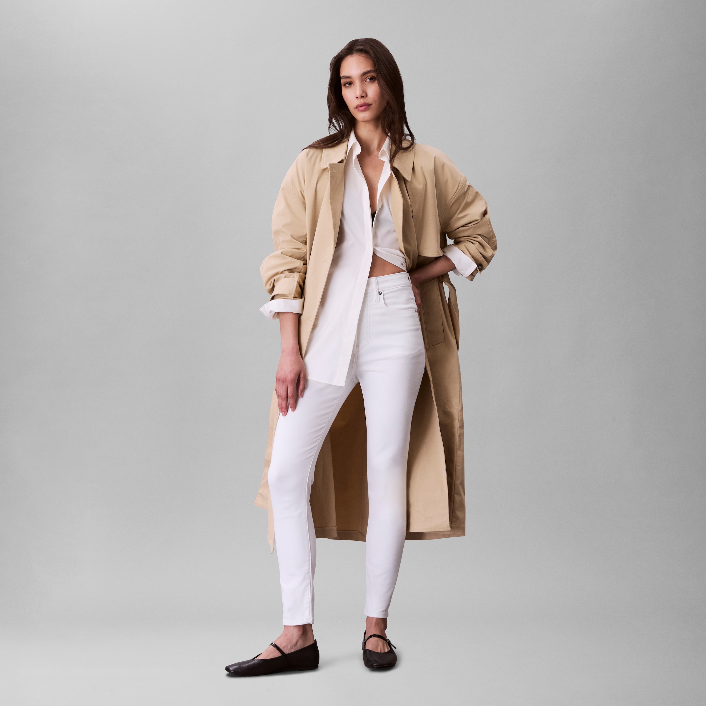 Calvin Klein Jeans Skinny-fit-Jeans »HGH RS SKNNY ANKL JN«, Mit Gürtelschlaufen