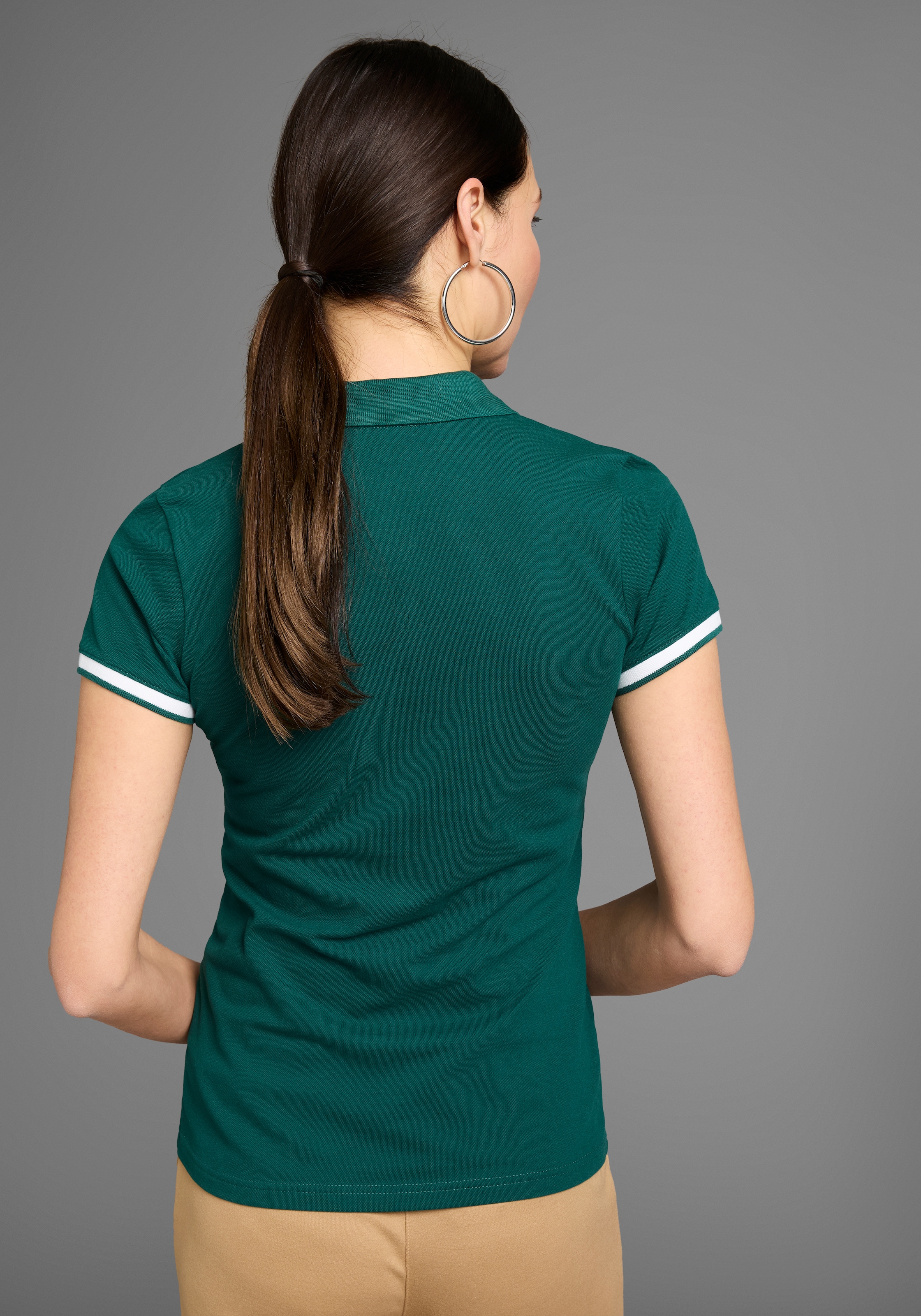 HECHTER PARIS Poloshirt, mit Kontrastdetails und Logoprint