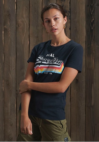 Superdry T-Shirt »Vintage Logo T-Shirt«, mit Rainbow Print kaufen