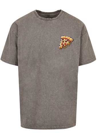 T-Shirt »Merchcode Herren Pizza Comic Acid Washed Oversized Tee«, (1 tlg.)