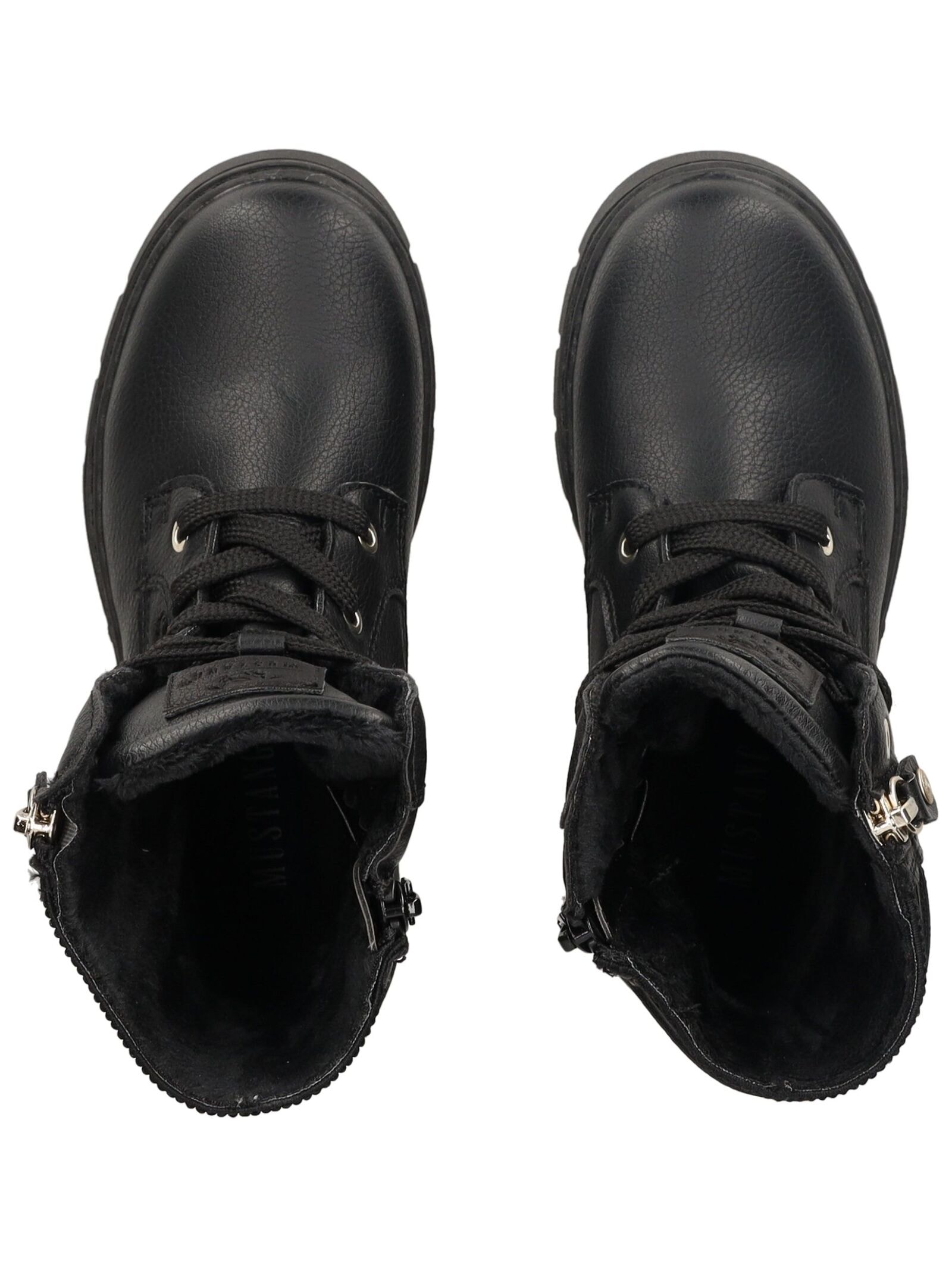 Mustang Shoes Schnürstiefelette »Mustang Shoes Stiefelette Lederimitat/Textil«