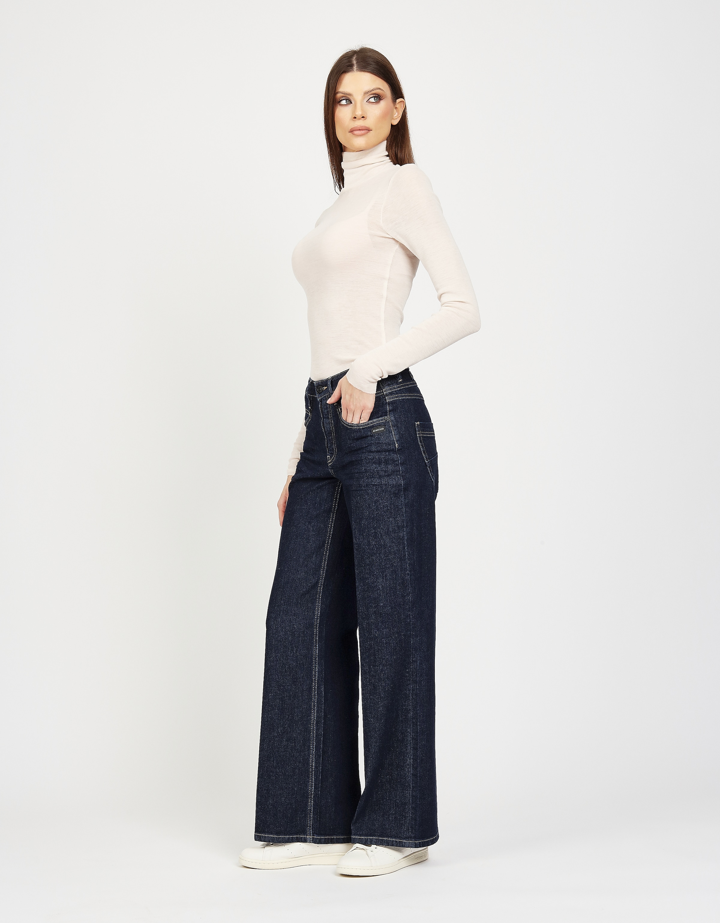 GANG Weite Jeans »94MEDINA WIDE«, mit Knopfverschluss