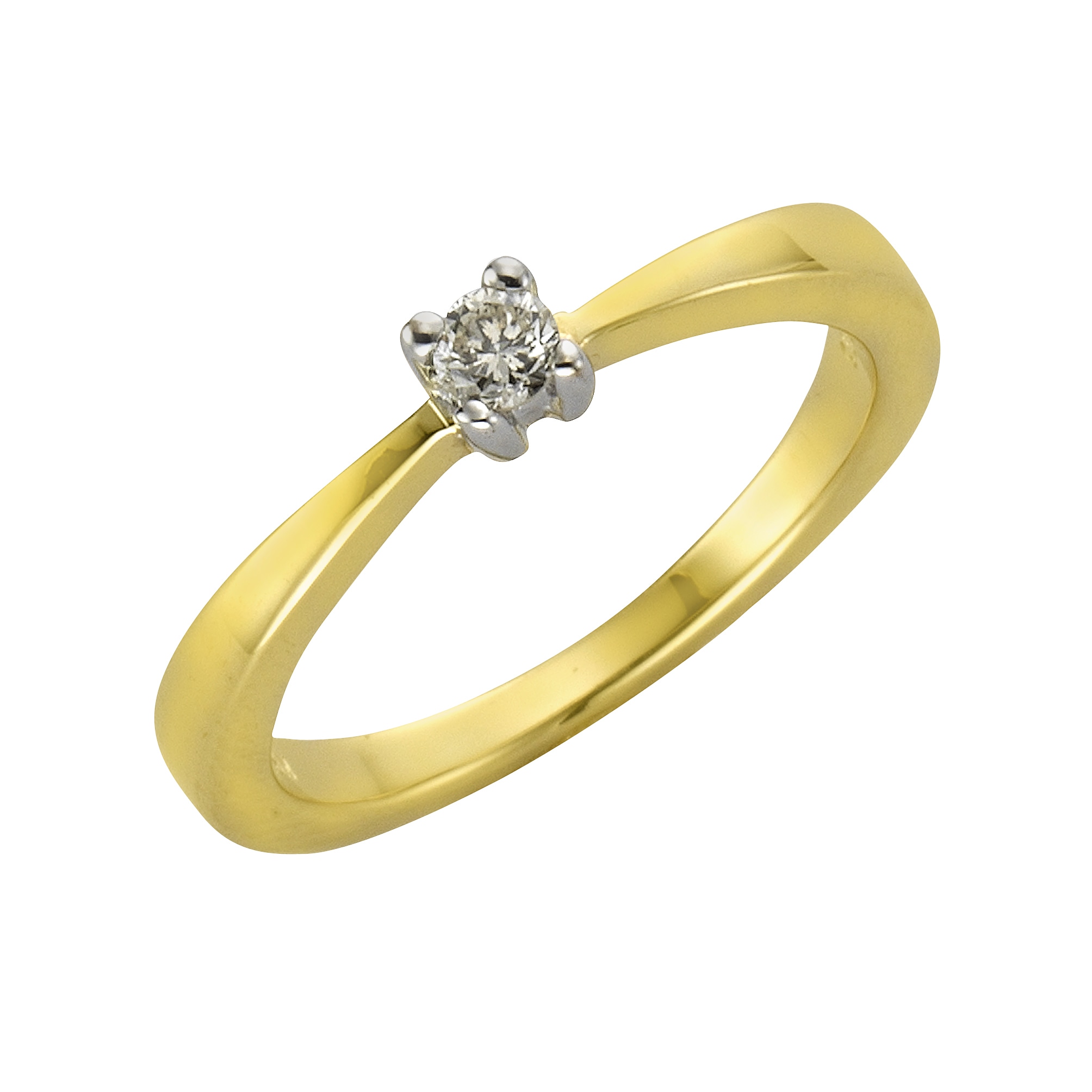 Diamonds by Ellen K. Fingerring »375/- Gold Brillant 0,10ct.«