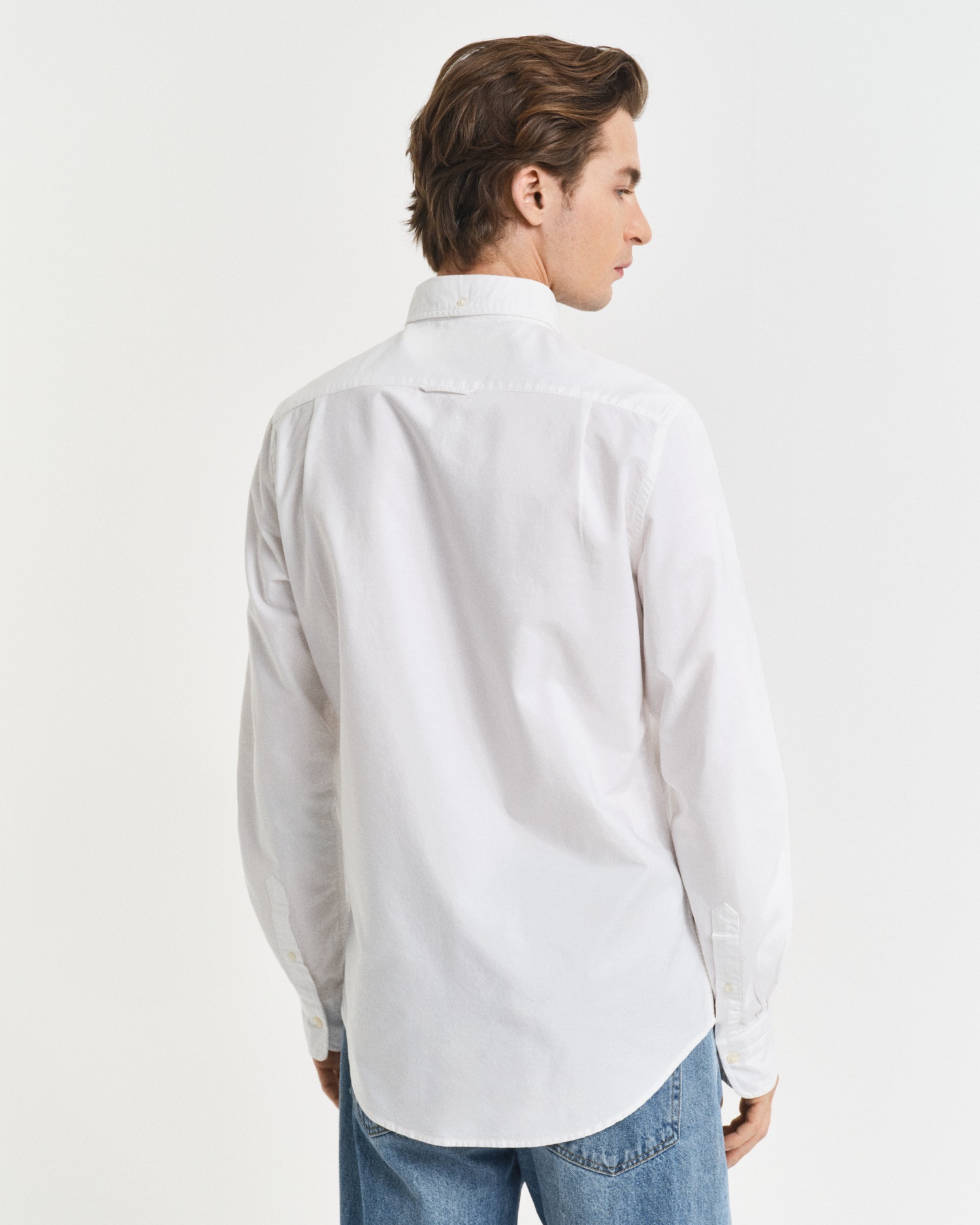 Gant Langarmhemd »Slim Fit Oxford Hemd strukturiert langlebig dicker«, Oxford Hemd Slim Fit
