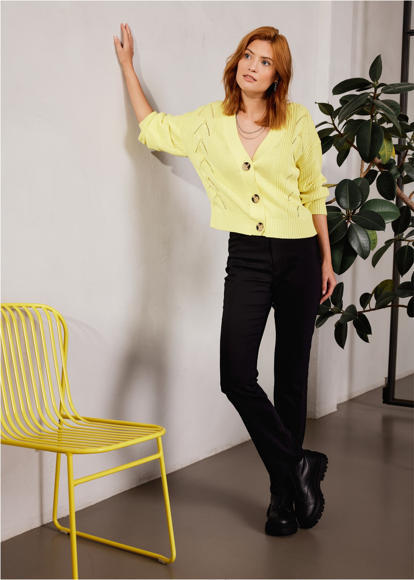 bonprix Stretch-Hose  Stretch-Hose mit Gürtel