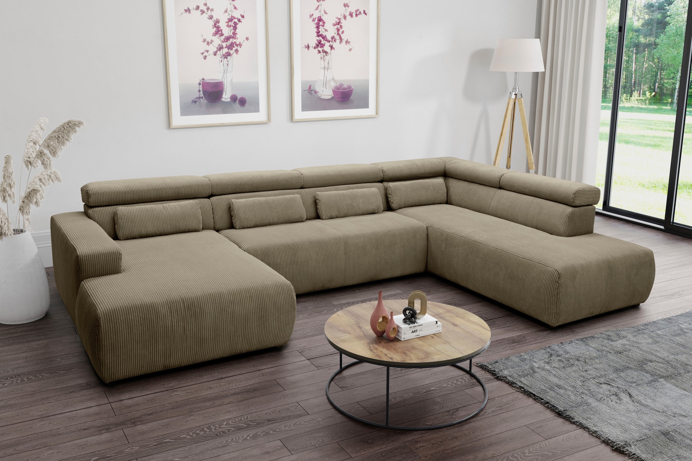 DOMO collection Wohnlandschaft "Brandon, whlw. mit Sitztiefenverstellung, w günstig online kaufen