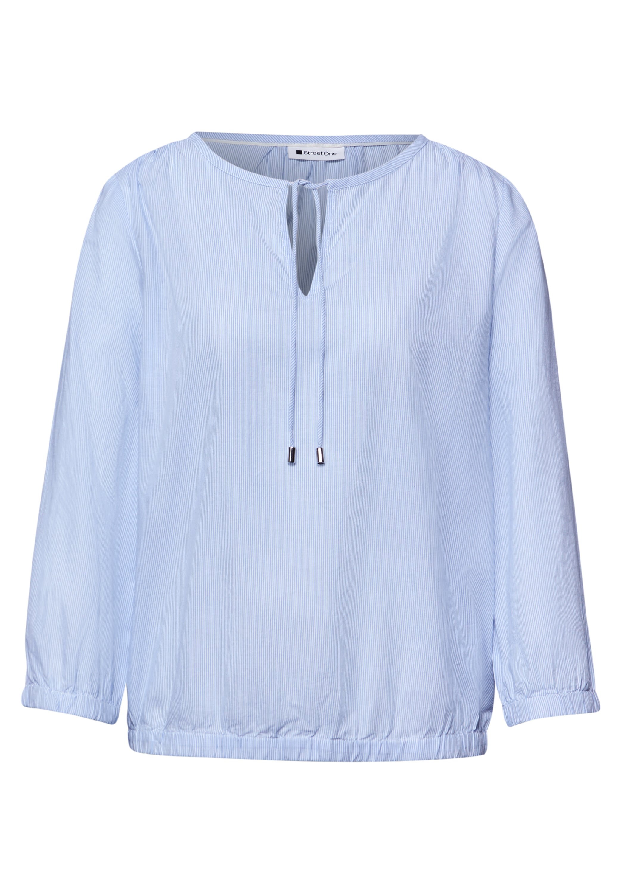 STREET ONE Langarmbluse aus reiner Baumwolle