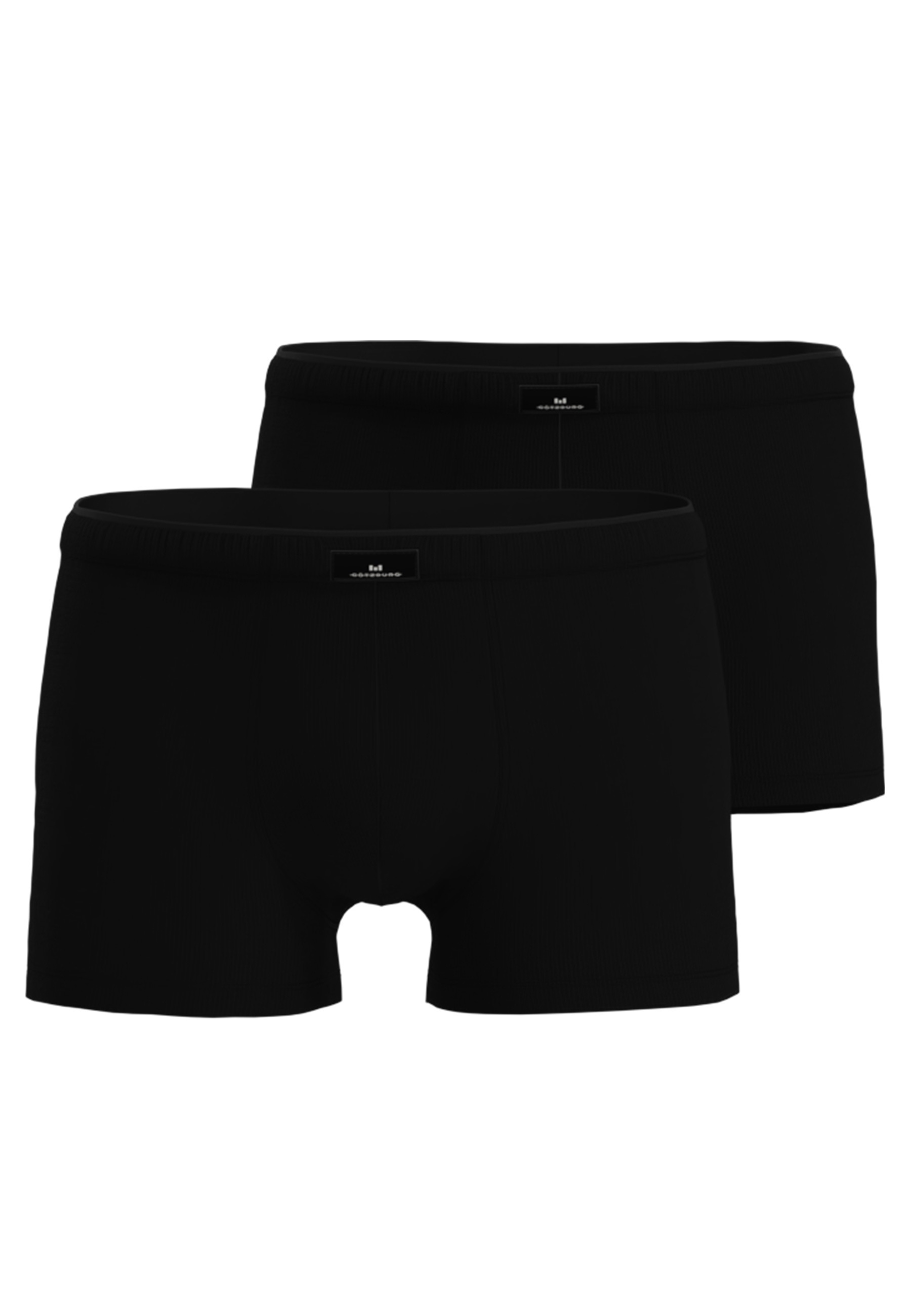 Thumbnail - GÖTZBURG Retro Pants "X-Lastic" 2er Pack, eng, kurz, basic, mit Logo, Baumwollmix