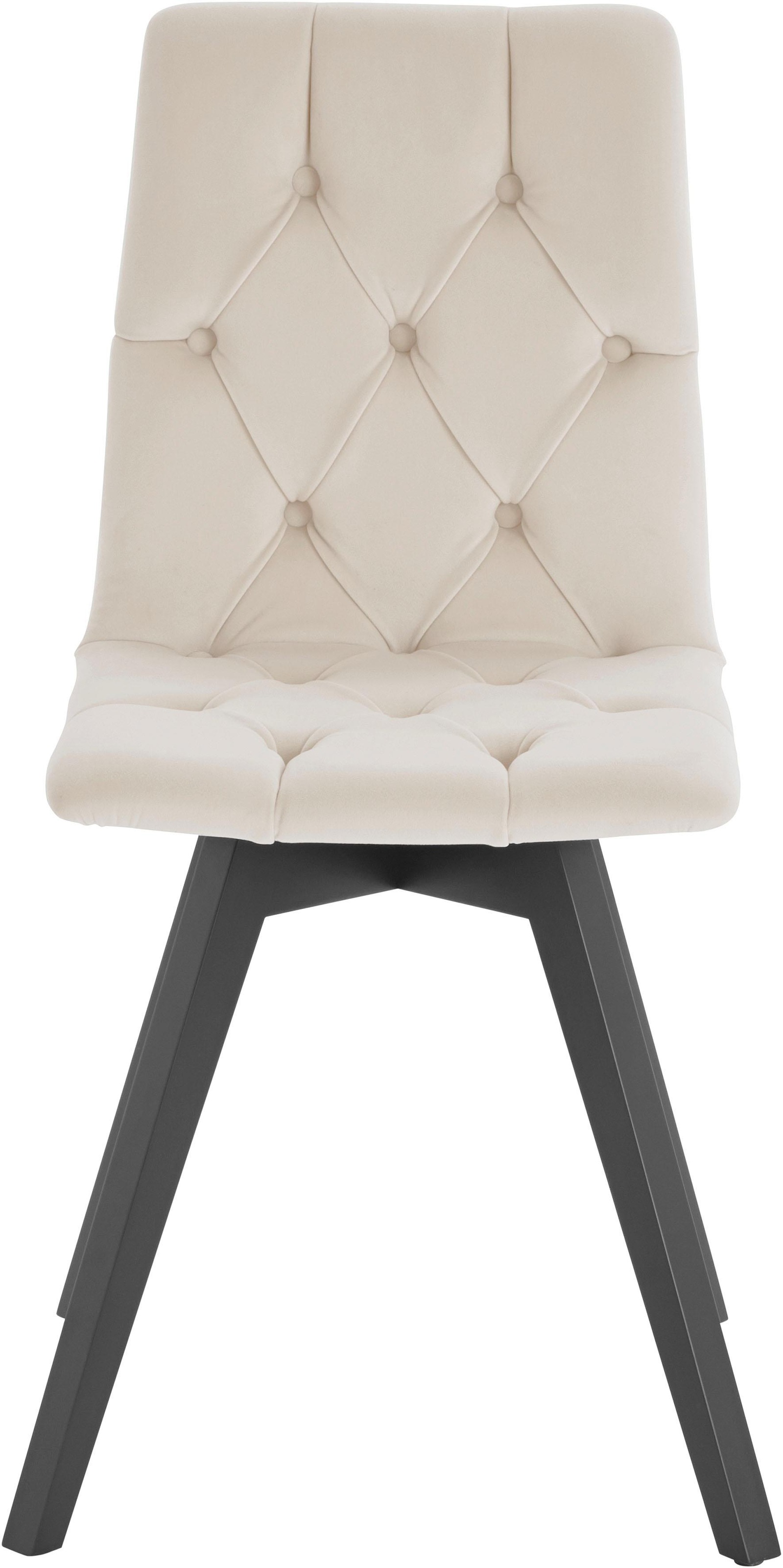 andas 4-Fußstuhl "Melania" (Set) 2 Stk.mit Knopfsteppung (2er-Set) günstig online kaufen