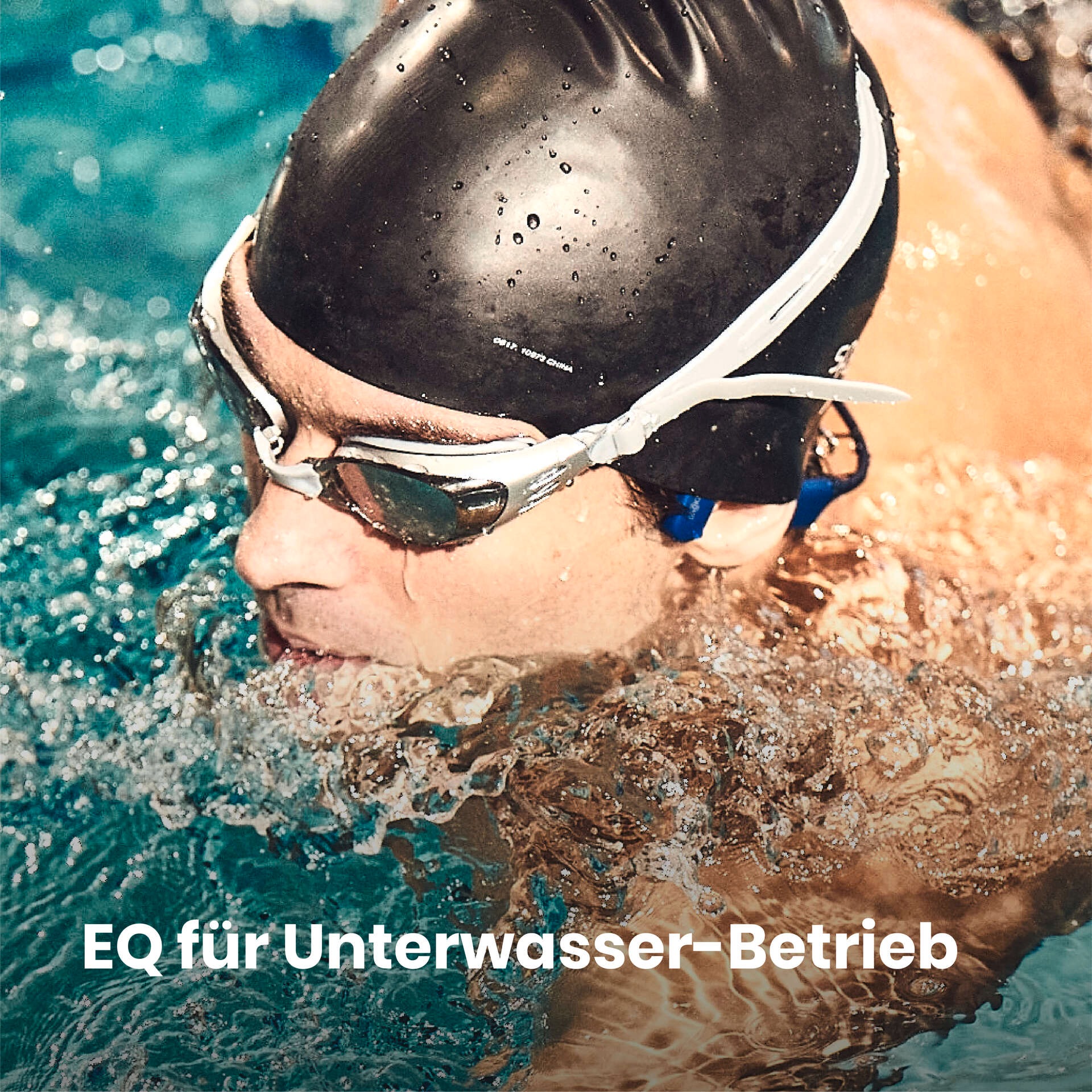 Shokz Open-Ear-Kopfhörer »OpenSwim + Cooling Towel«, integrierter MP3-Player und 4 GB Speicher