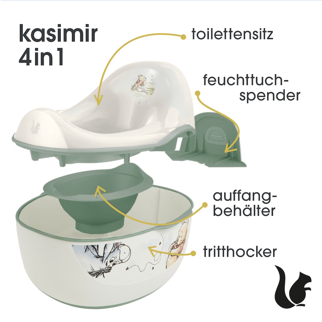 keeeper Toilettentrainer »kasimir babytopf deluxe 4in1, winnie nordic white«