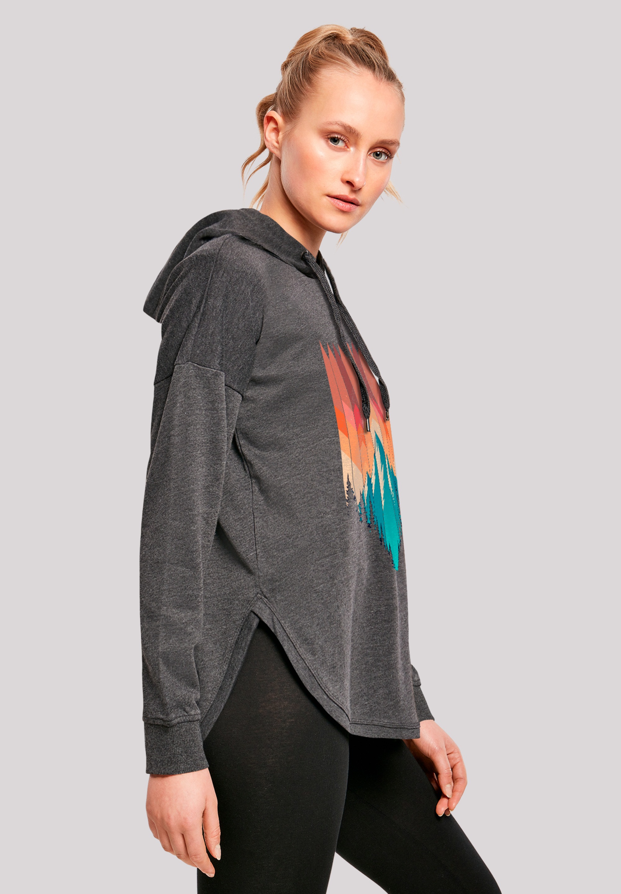 F4NT4STIC Kapuzenpullover »Berg Sonnenuntergang Geometrisch«, Premium Qualität
