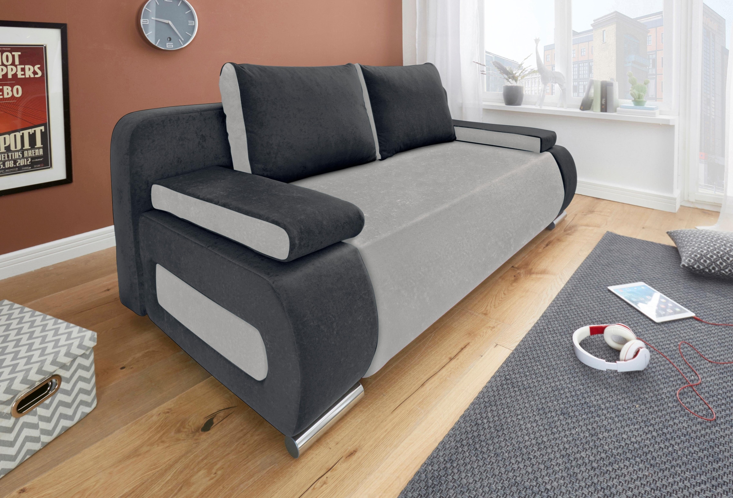 COLLECTION AB Schlafsofa Moritz, mit Bettfunktion und Bettkasten