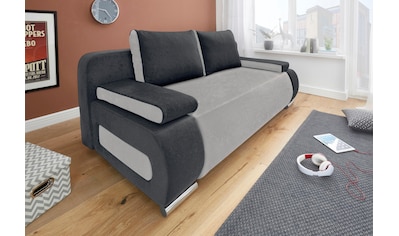 Schlafsofa Moritz, mit Bettfunktion und Bettkasten