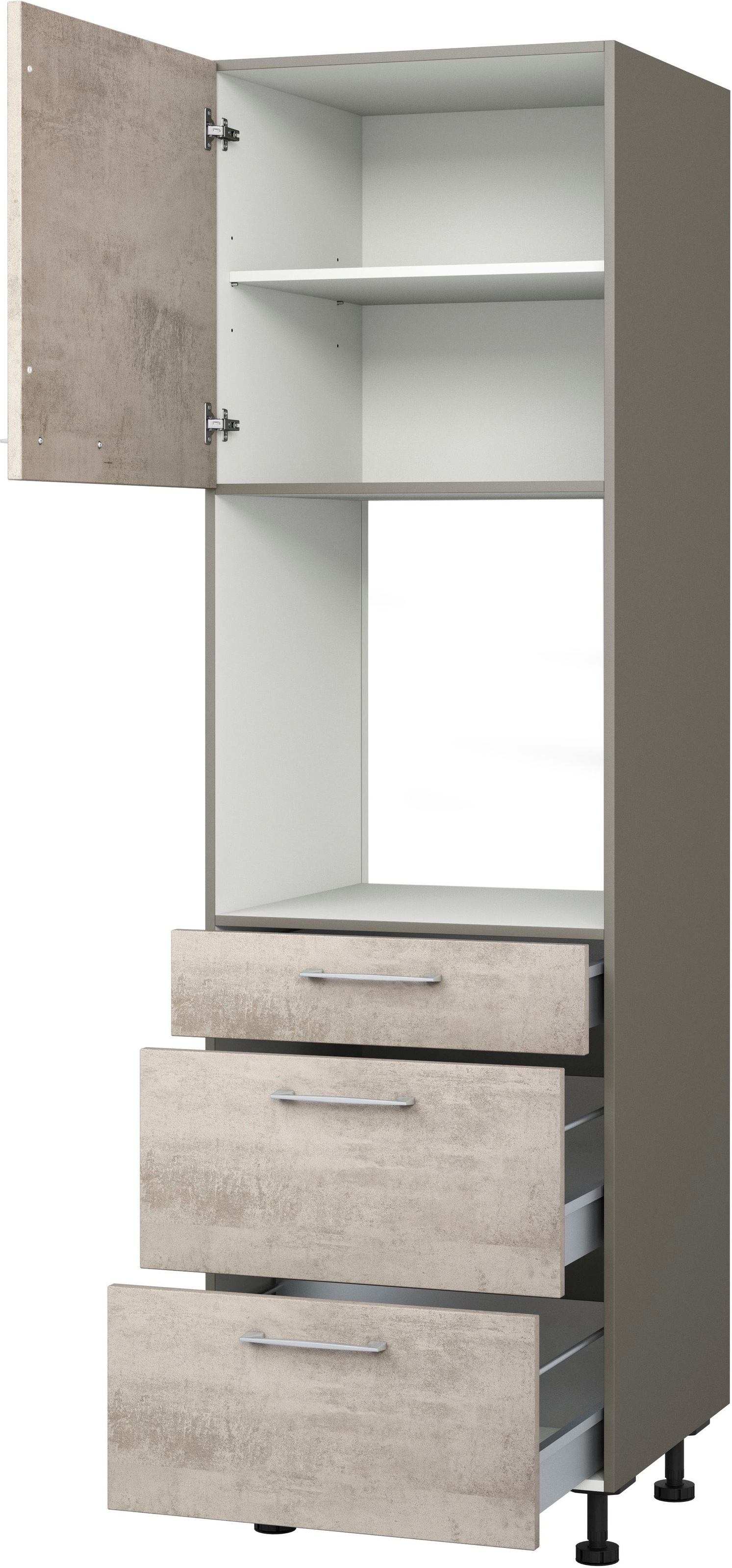 Express Küchen Backofenumbauschrank »Trea SB2AS-195-3«, mit zwei Türen und zwei  Einlegeböden, Höhe 195 cm bestellen | BAUR | Backofenumbauschränke