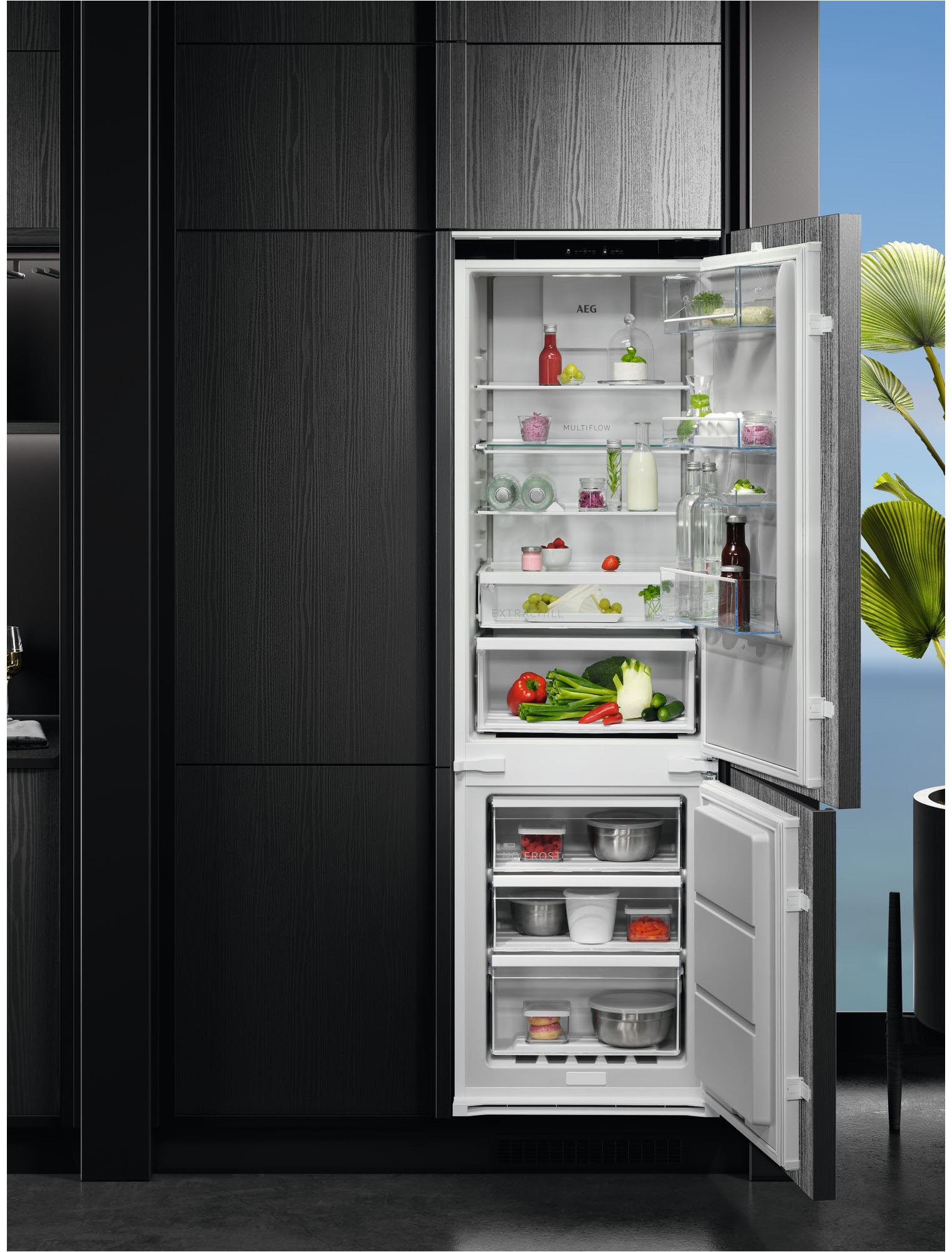 Thumbnail - AEG Einbaukühlgefrierkombination Serie 6000 "TSC6M183ES" 177,2 cm hoch 54,6 cm breit TwinTech NoFrost-Kein Abtauen nötig...