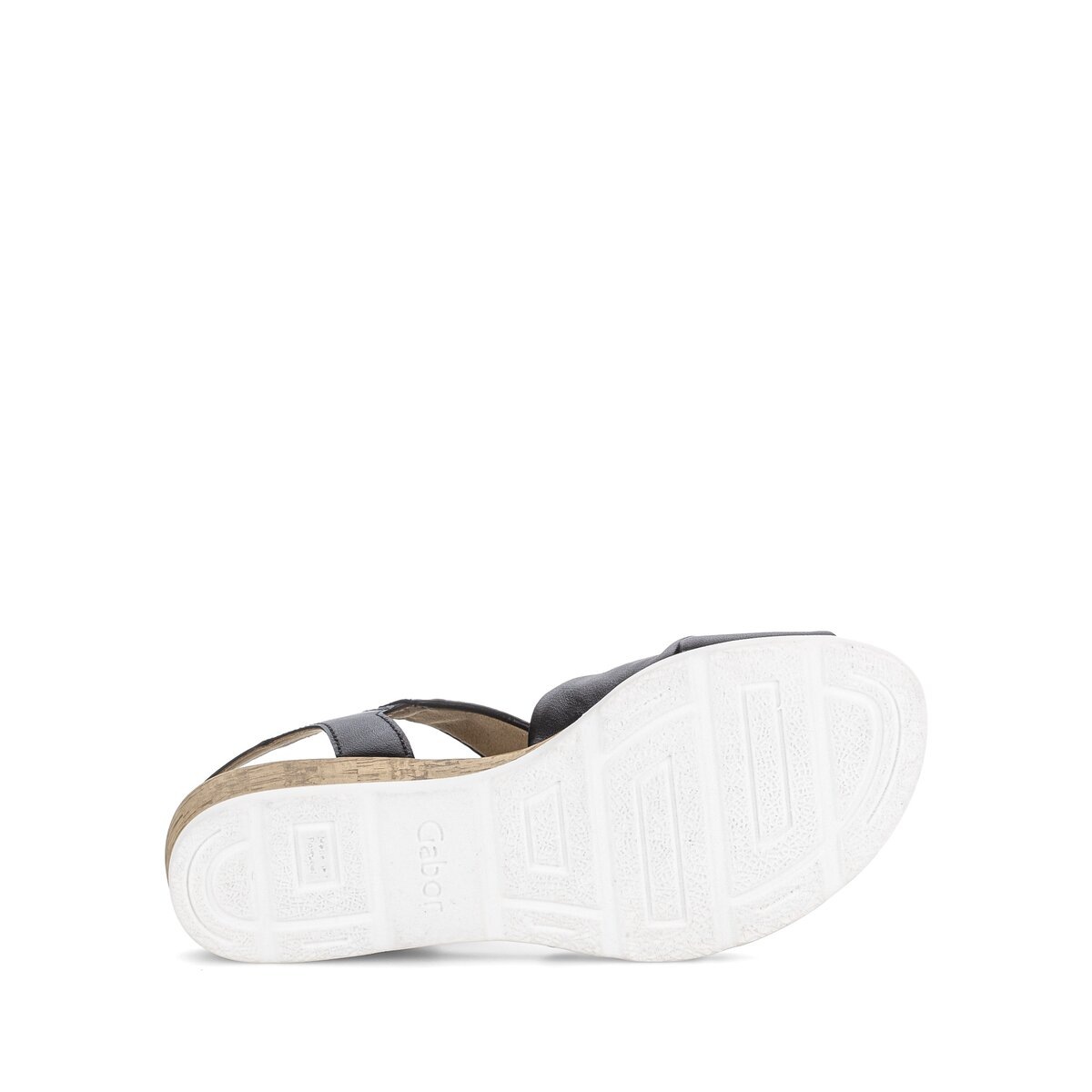 Keilsandalette GABOR "Keilsandalette", Damen, Gr. 38, schwarz, Schuhe 6