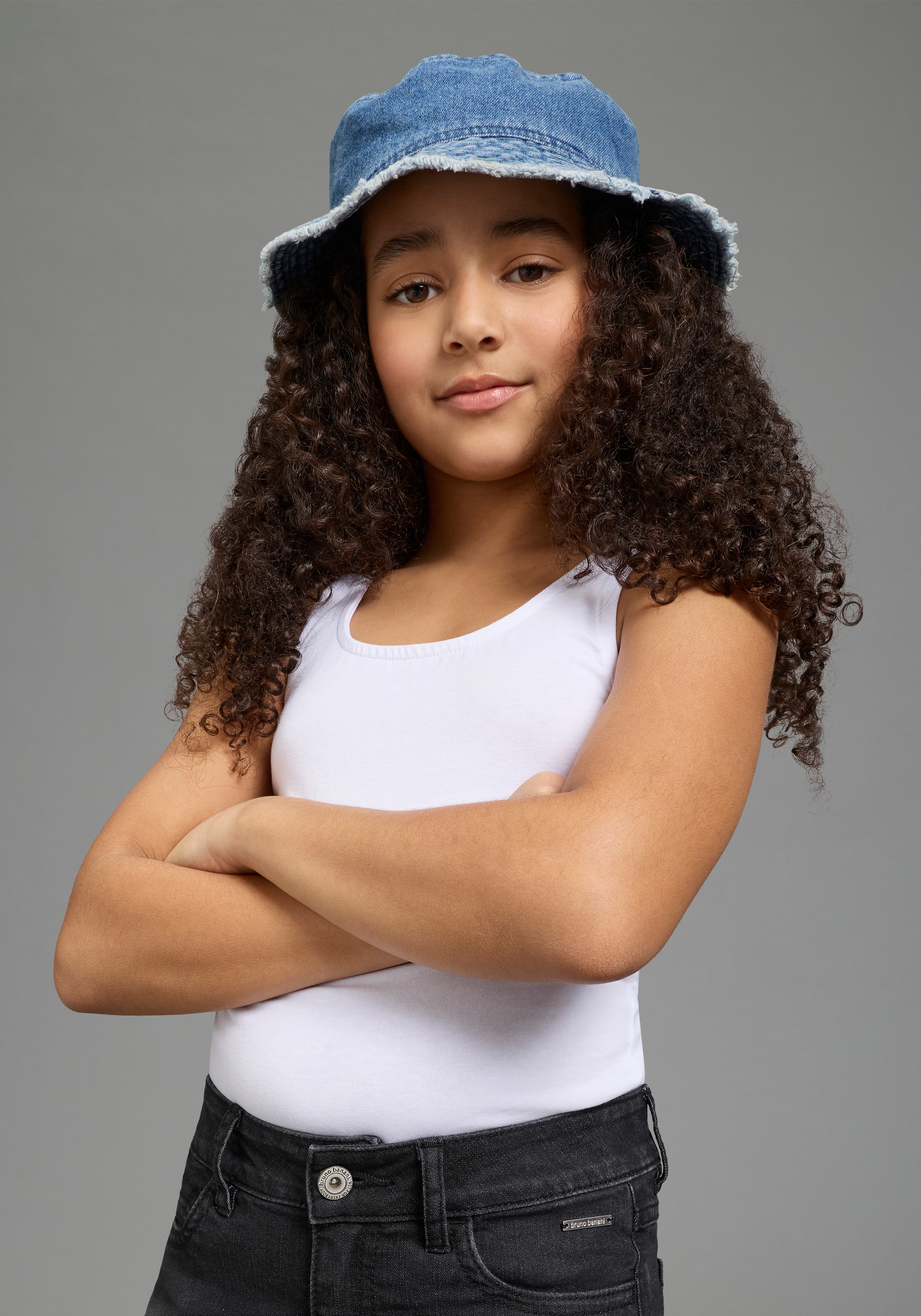 Bruno Banani T-Shirt »2er Pack Tank Tops, modische Basics für Mädchen« Packung, 2, 2 tlg. ohne Ärmel, Basic Passform, unifarben, aus Baumwolle und Elasthan