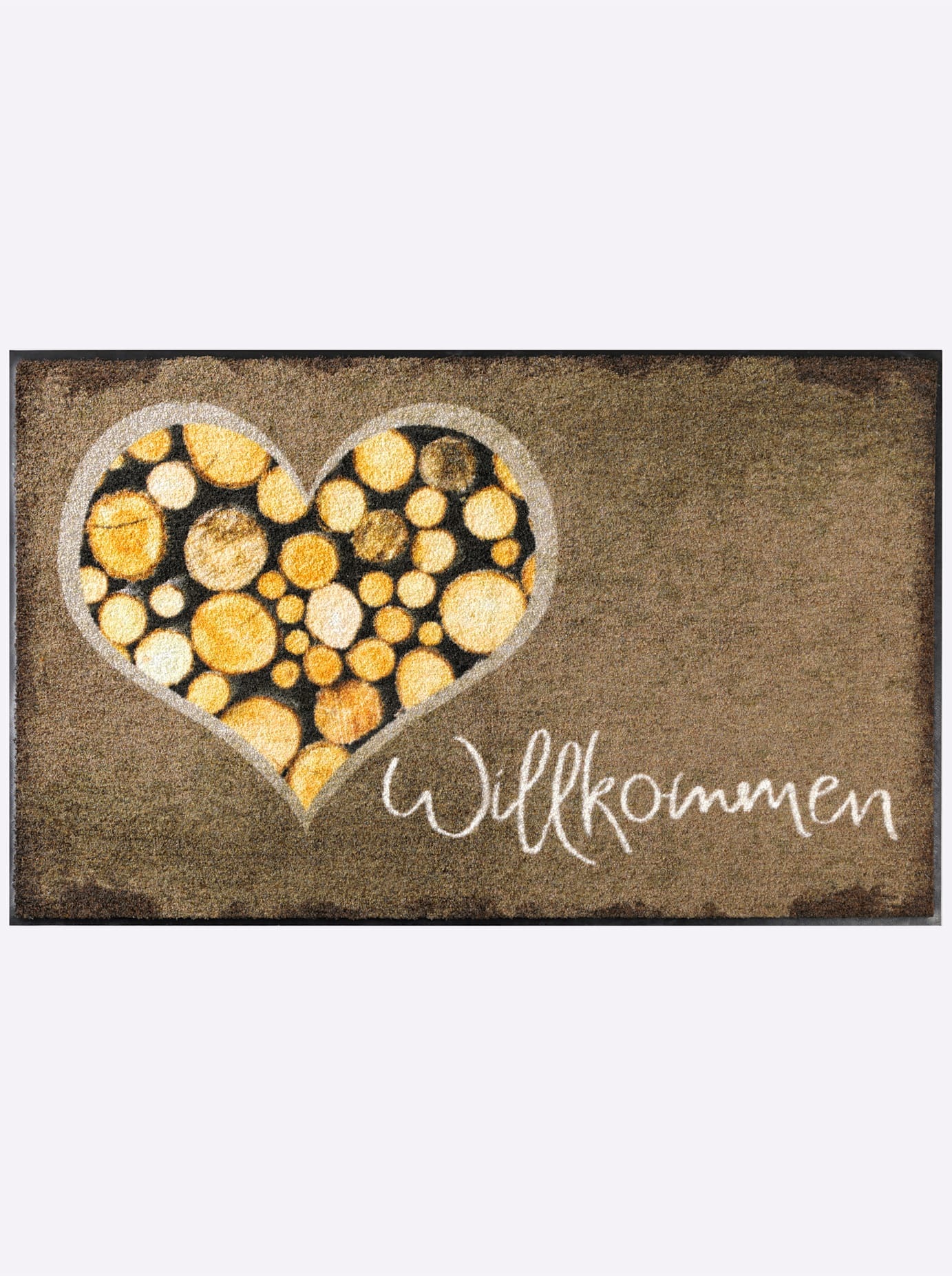 Fußmatte SALONLOEWE, B:50cm H:7mm L:75cm, grau, Kunstfaser, Polyamid, Flur, Teppiche