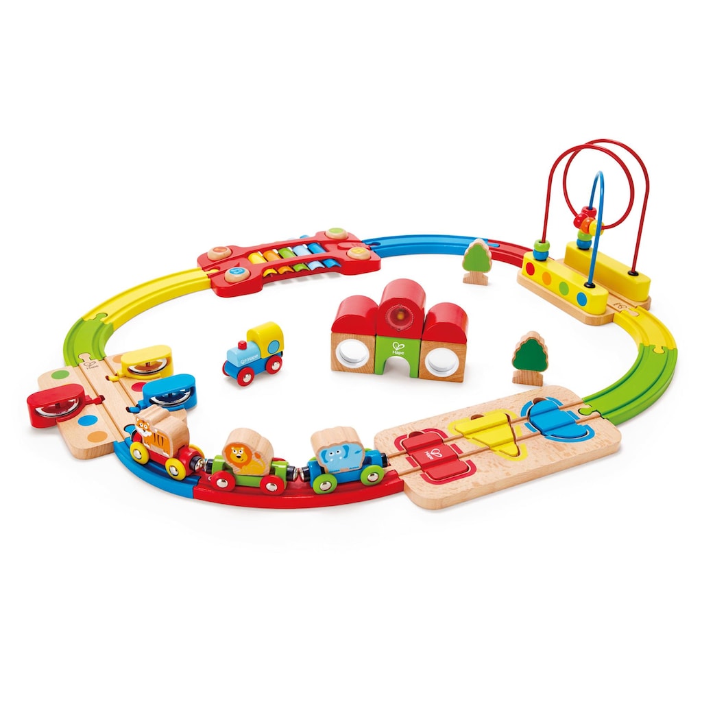 Hape Spielzeug-Eisenbahn »Regenbogen-Puzzle Eisenbahnset«, (Set)